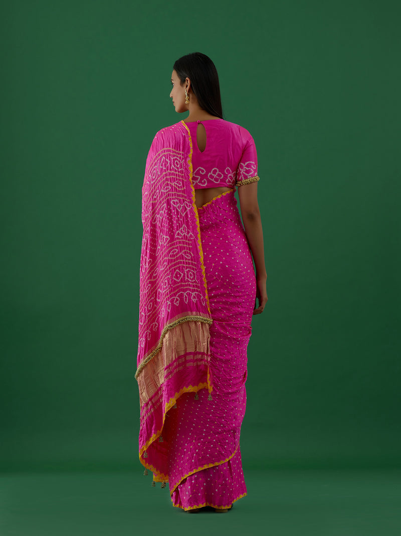 Ambika - Pink Saree - 5elements