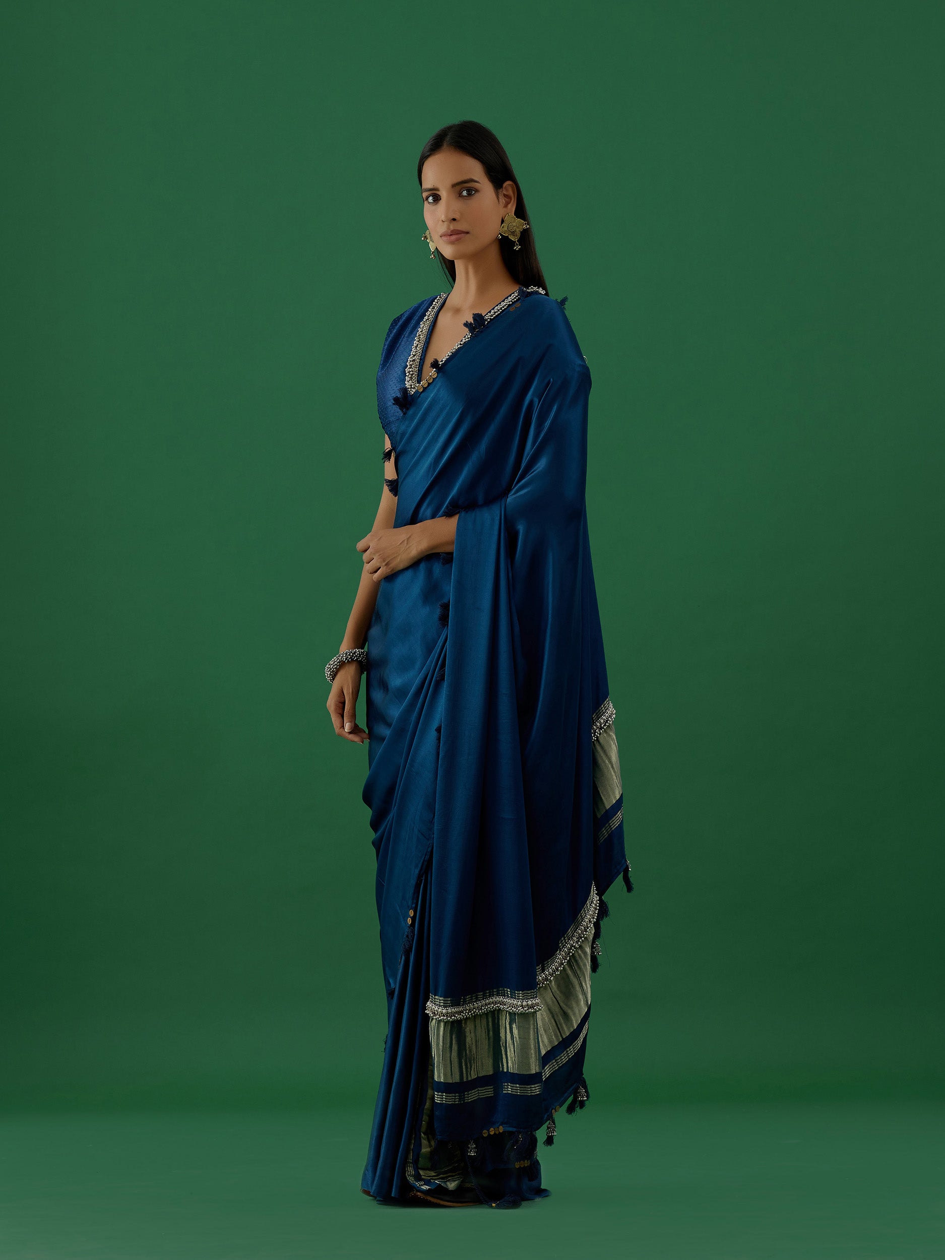 Karya - Blue Saree - 5elements