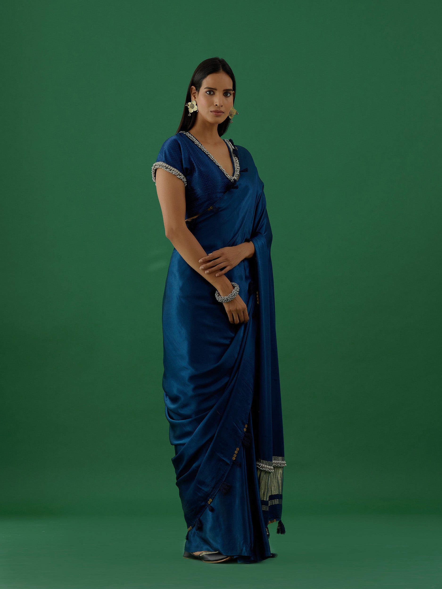 Karya - Blue Saree - 5elements