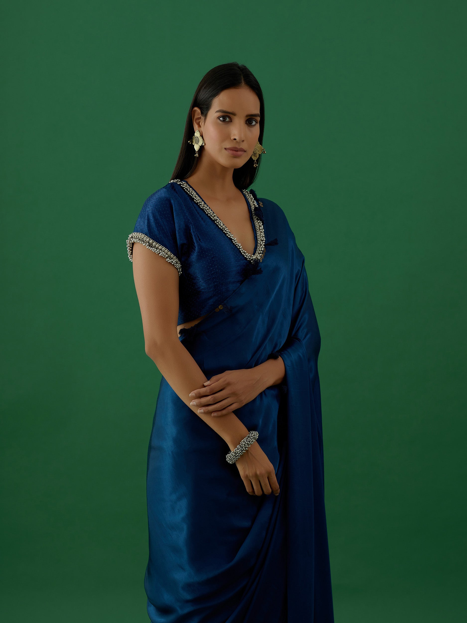 Karya - Blue Saree - 5elements