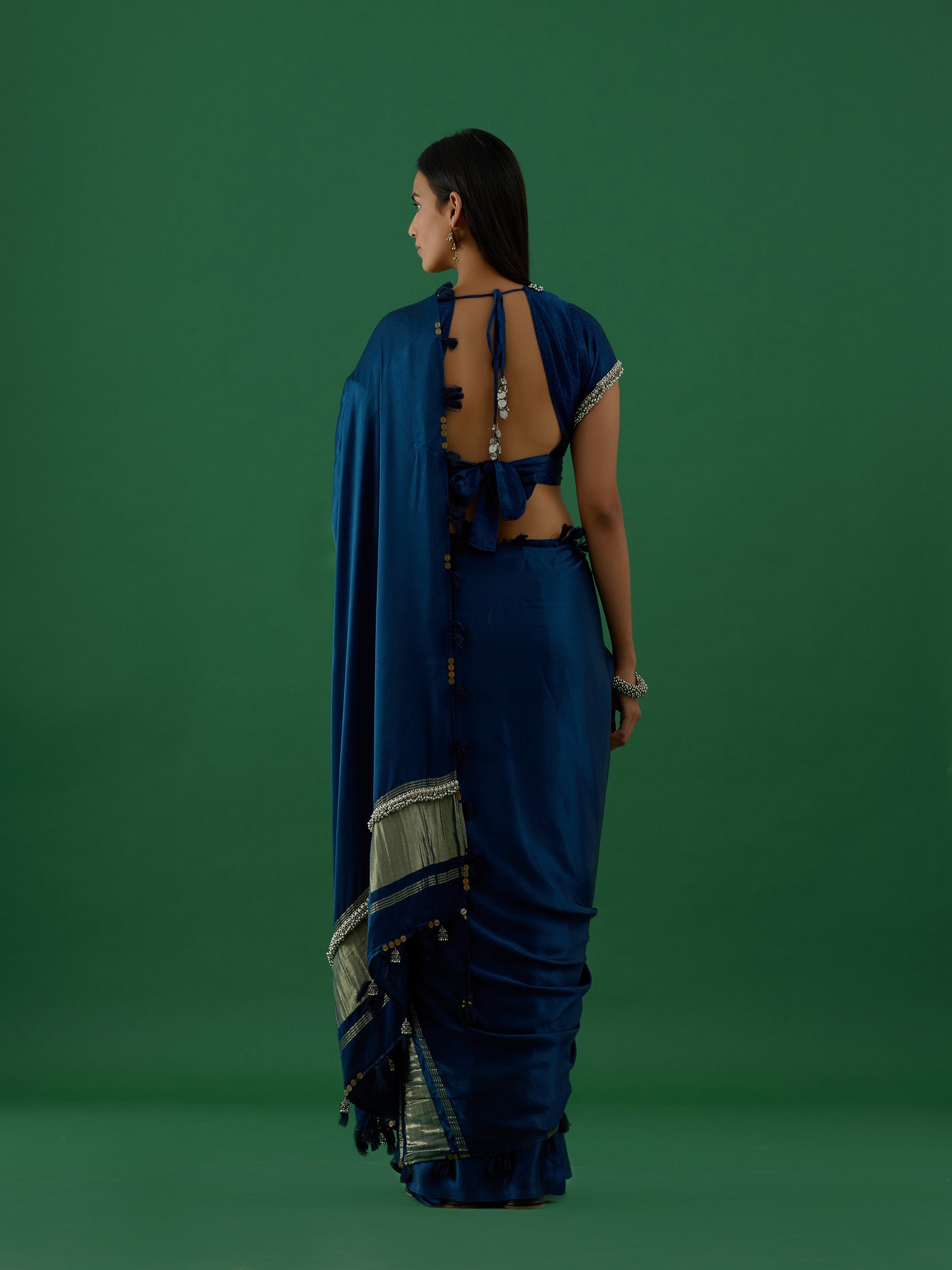 Karya - Blue Saree - 5elements
