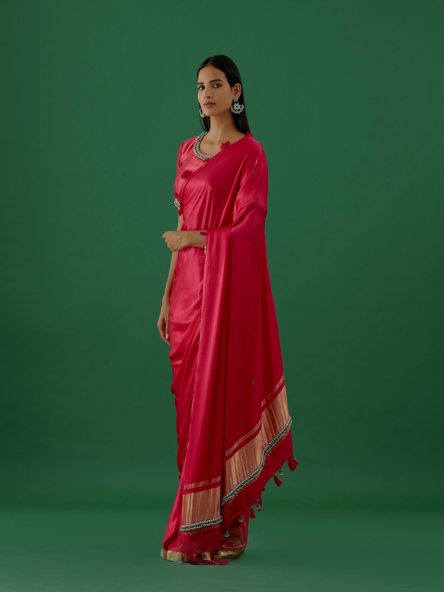 Karya - Pink Saree - 5elements