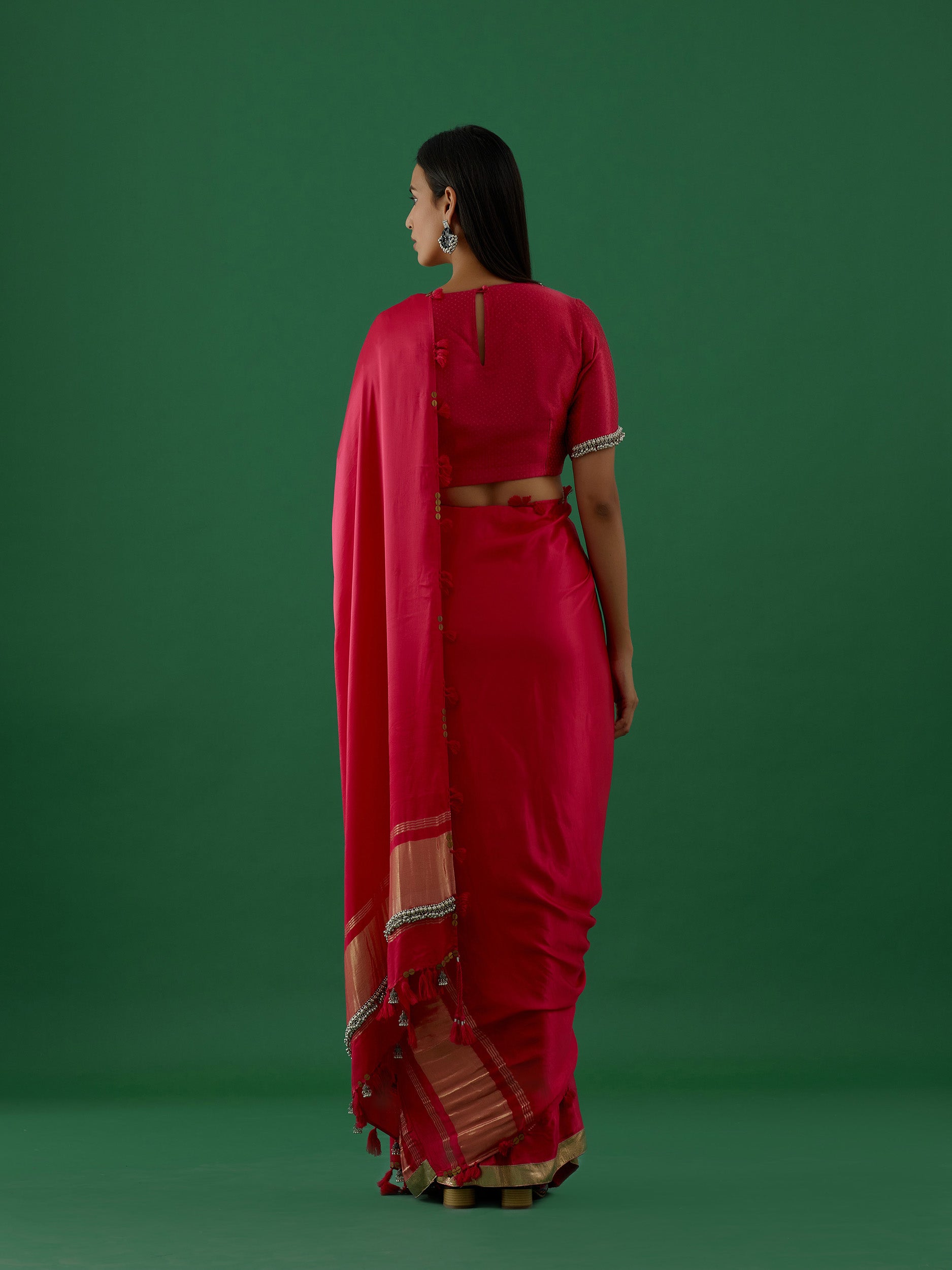 Karya - Pink Saree - 5elements