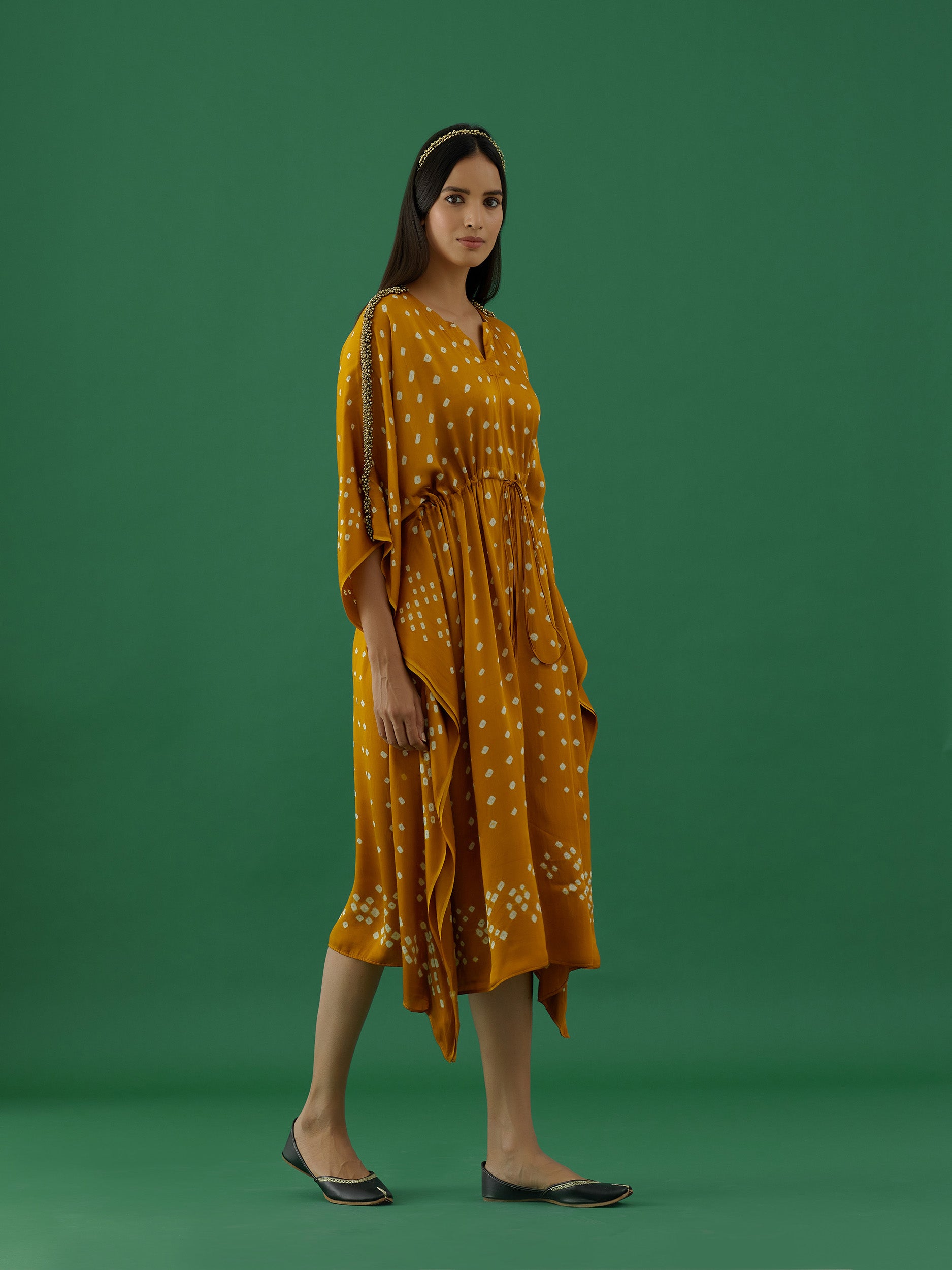 Indulekha - Mustard (kaftan) - 5elements