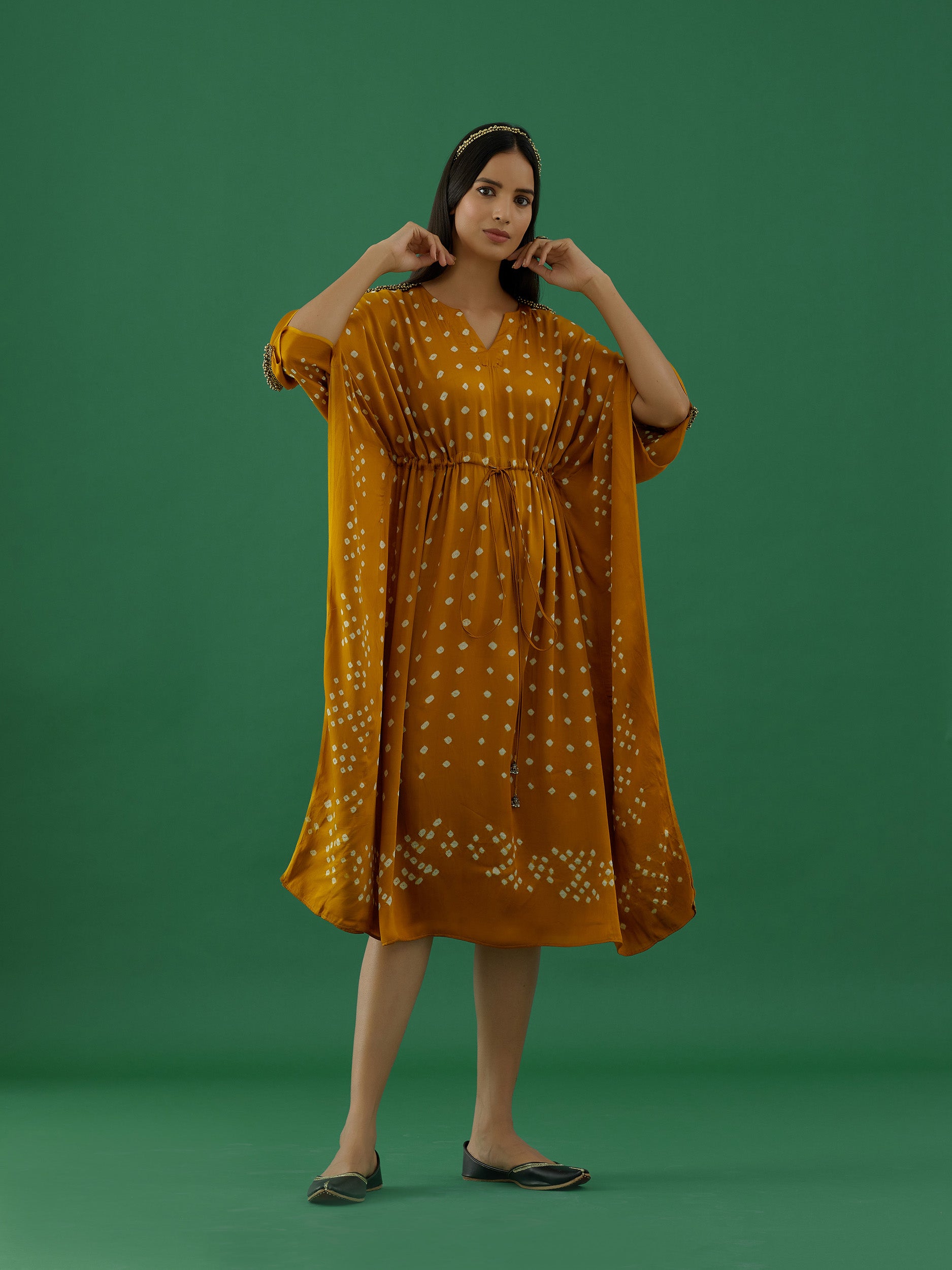 Indulekha - Mustard (kaftan) - 5elements