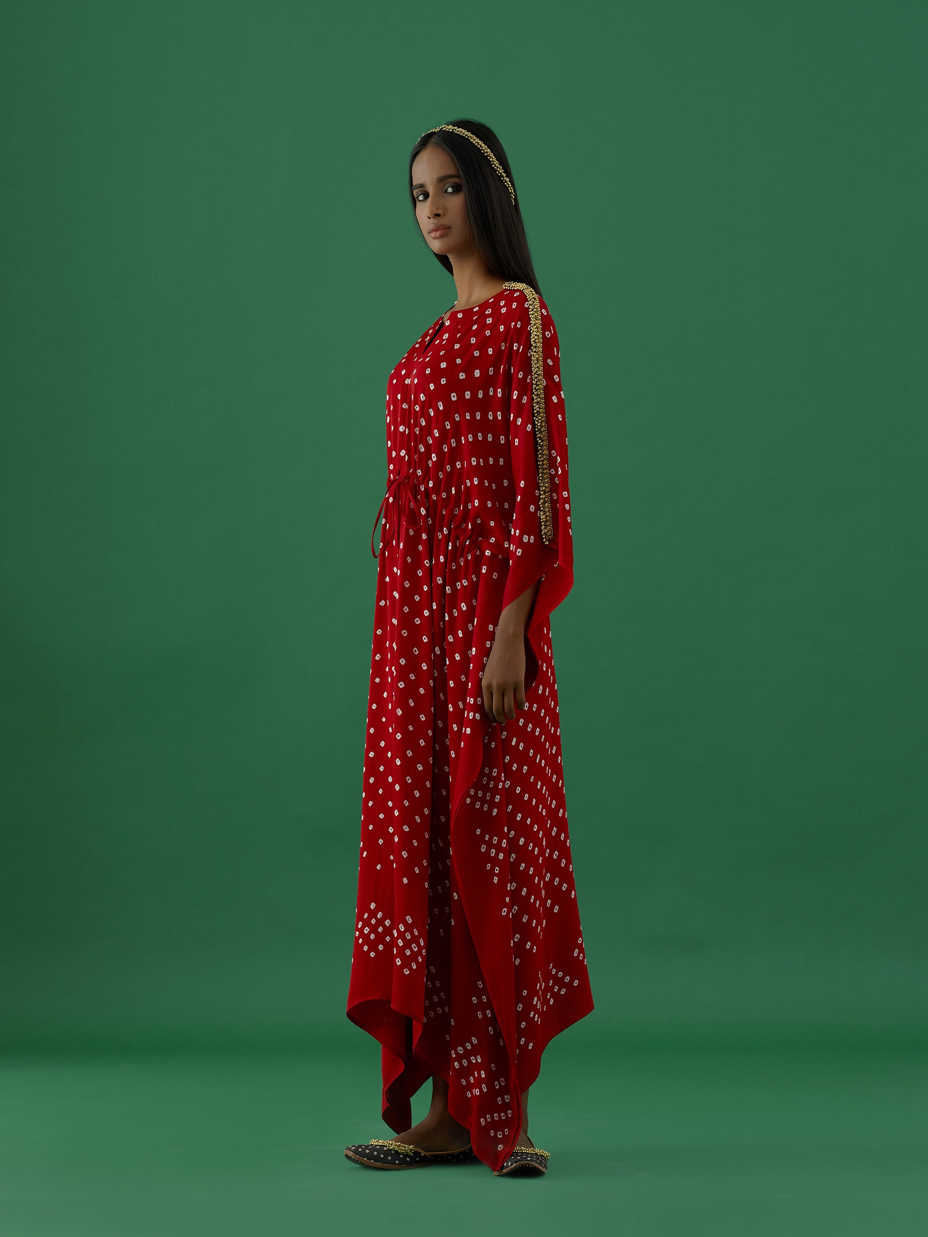 Indulekha - Red (kaftan) - 5elements