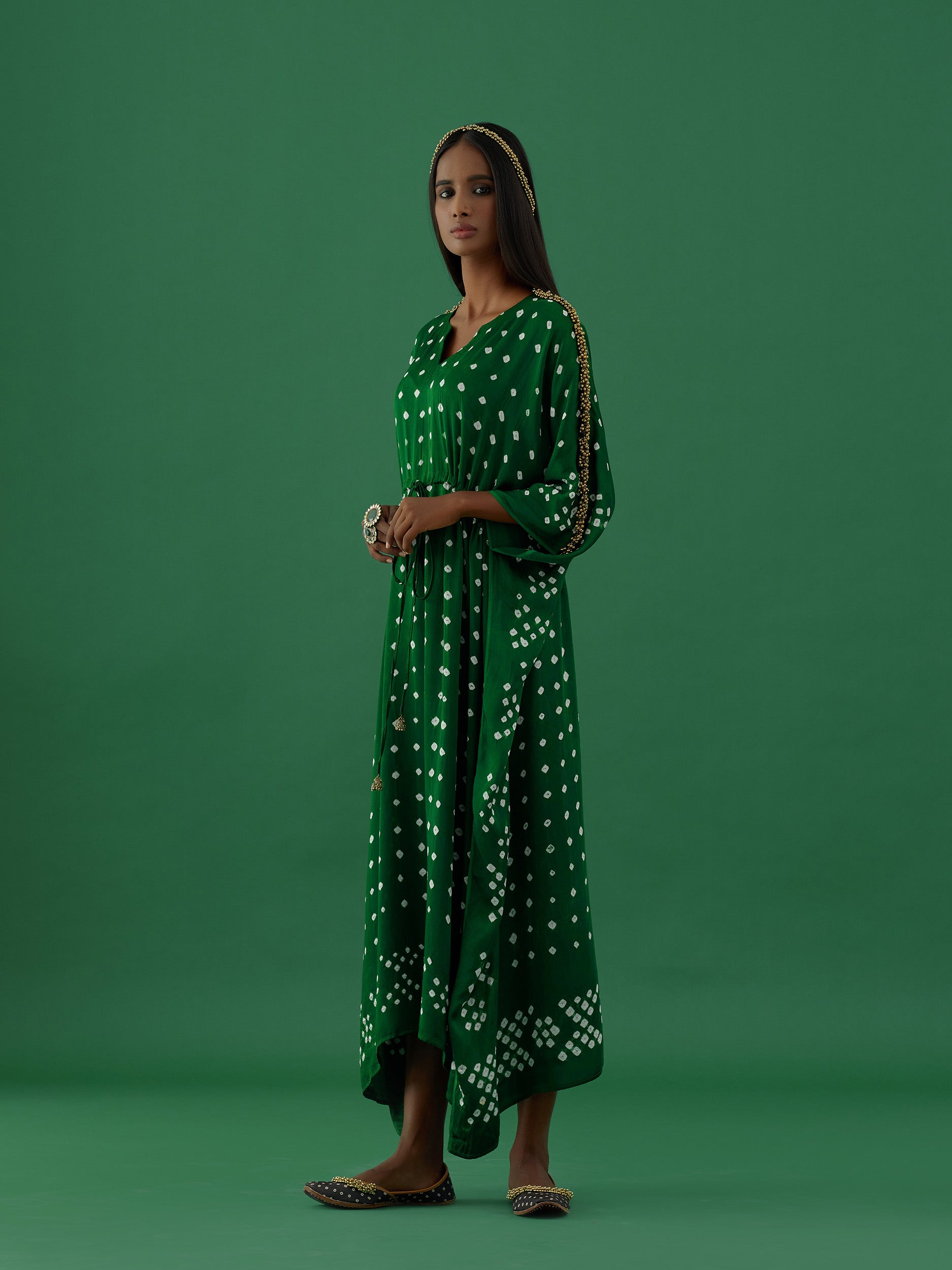 Indulekha - Green (kaftan) - 5elements