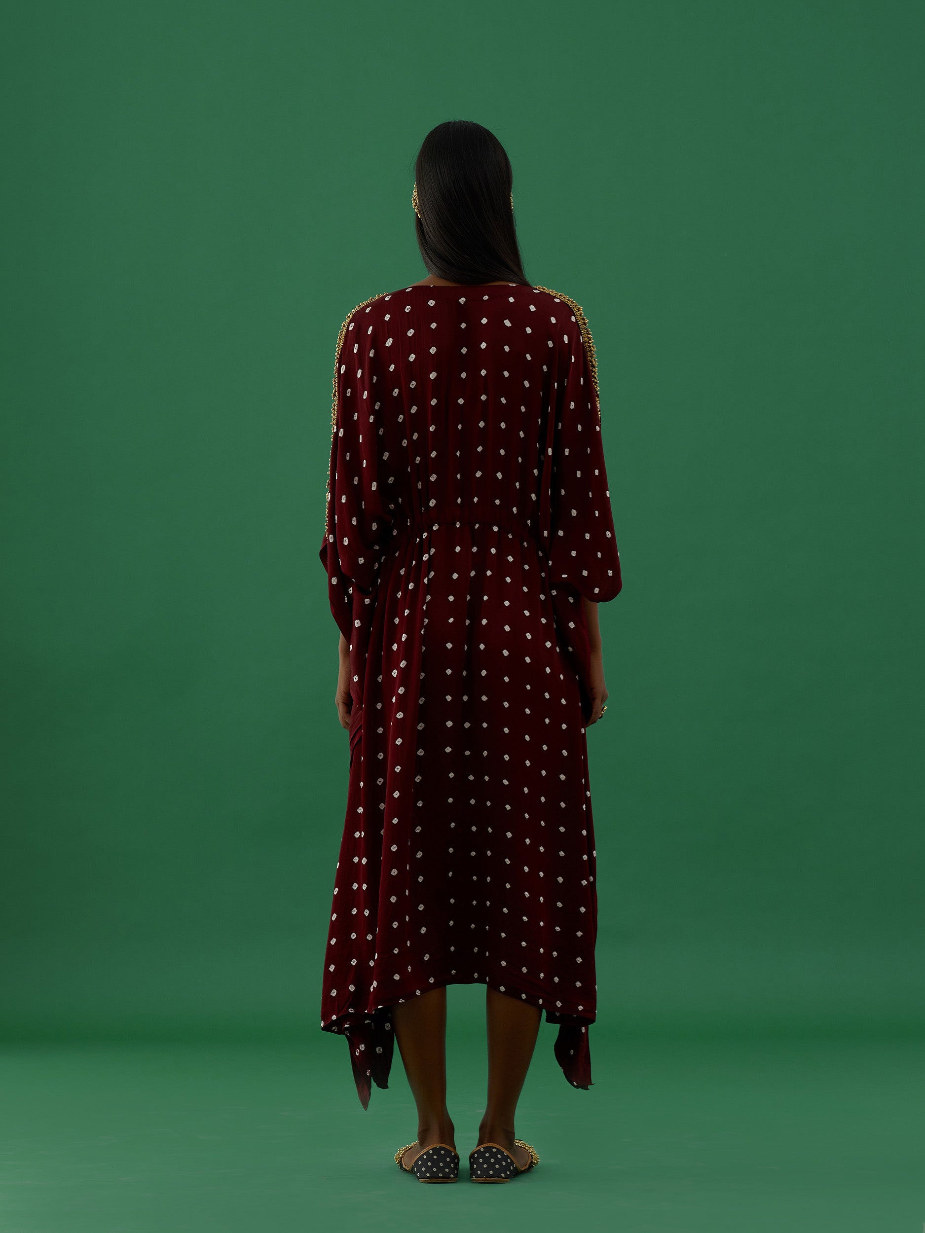 Indulekha - Maroon (kaftan) - 5elements