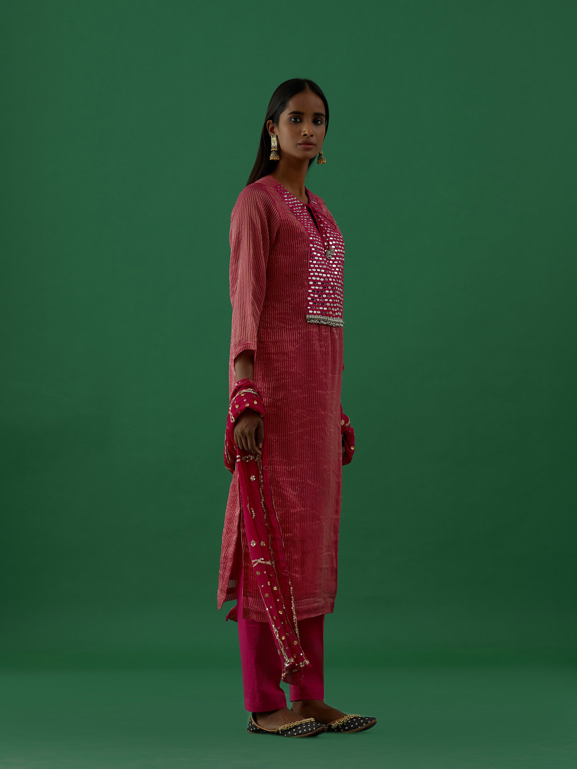 Kiara - Fushia kurta Set - 5elements