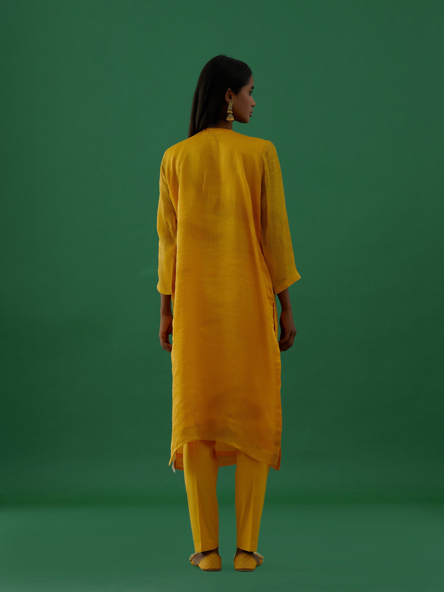 Kiara -  Yellow kurta Set - 5elements