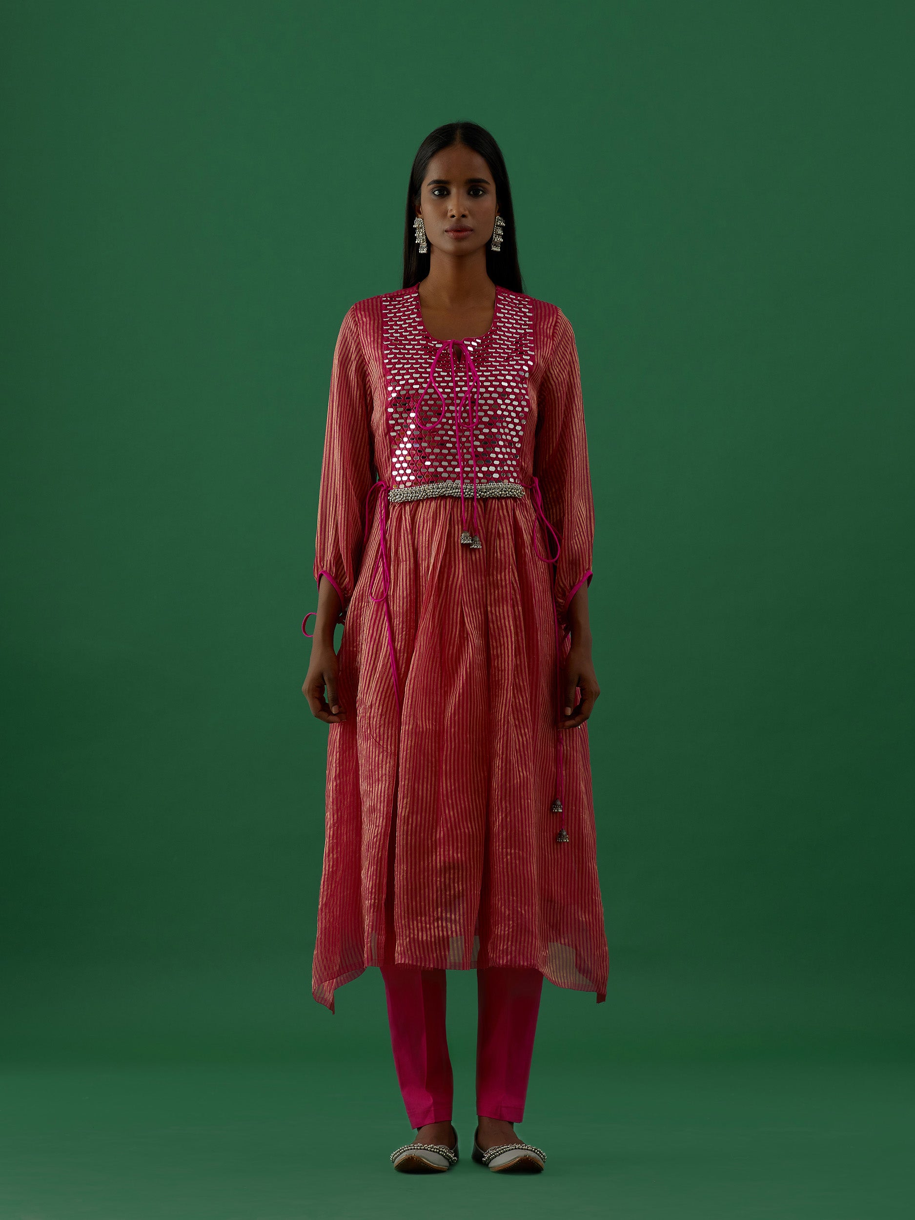 Gopika - Fushia kurta Set - 5elements