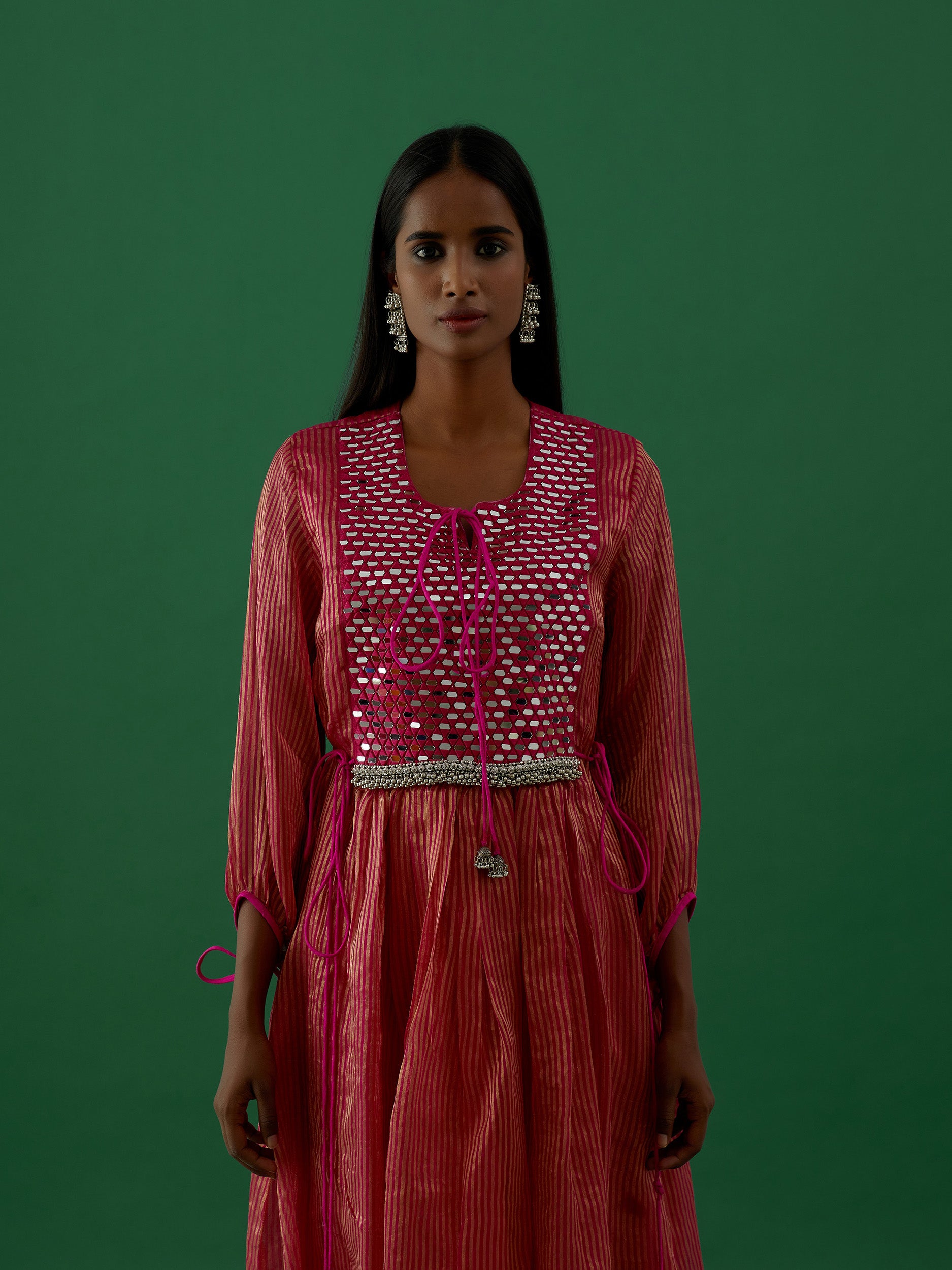 Gopika - Fushia kurta Set - 5elements