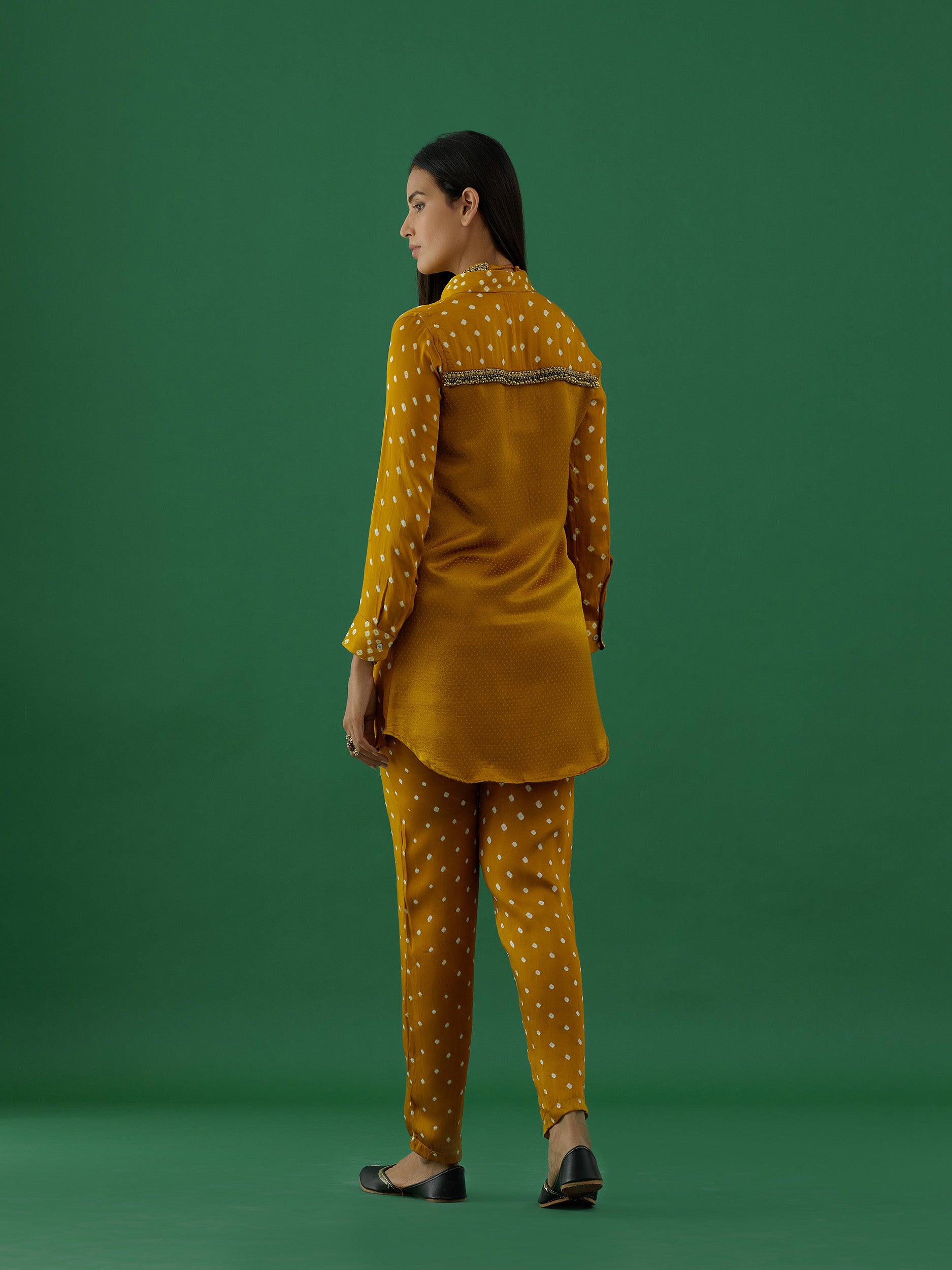 Apurva - Mustard Co-ords Set - 5elements