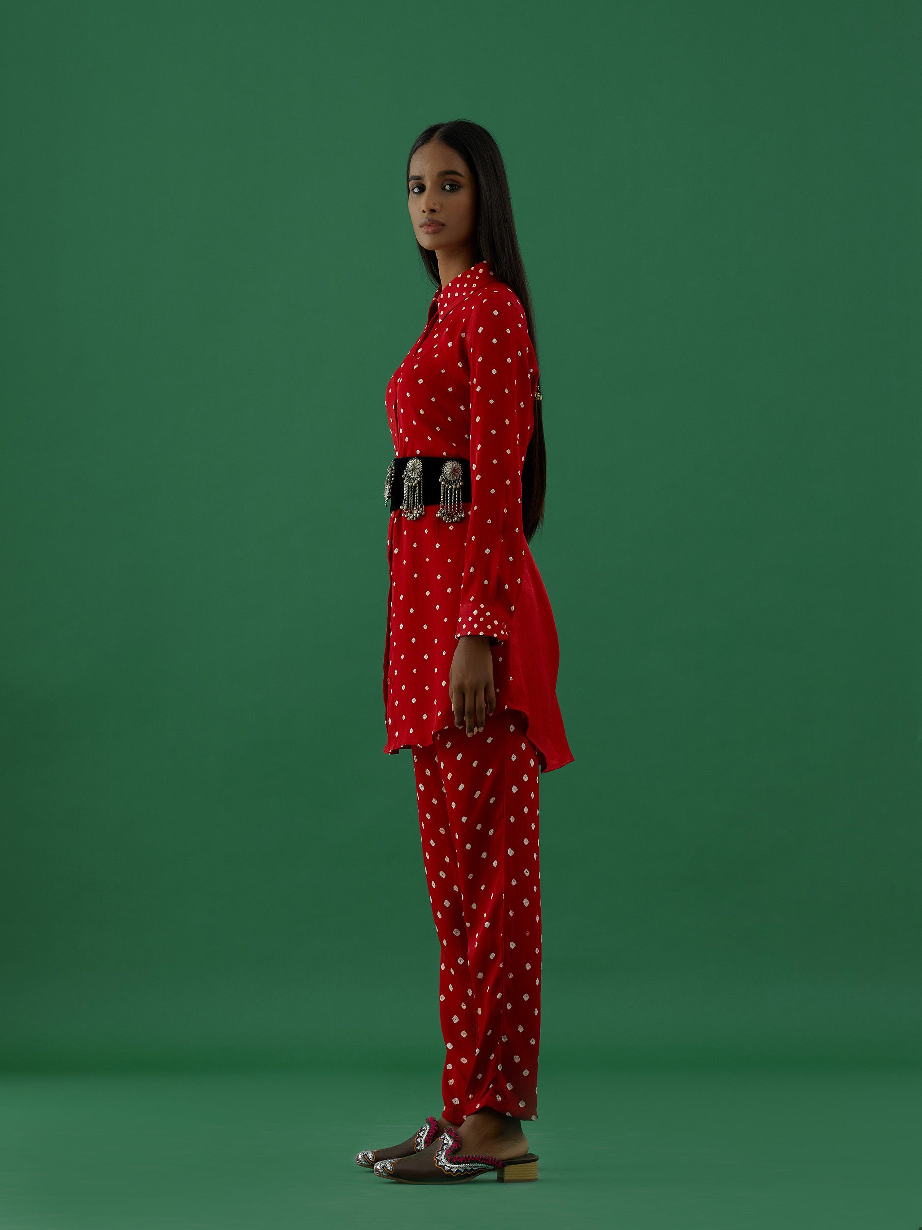 Apurva - Red Co-ords Set - 5elements