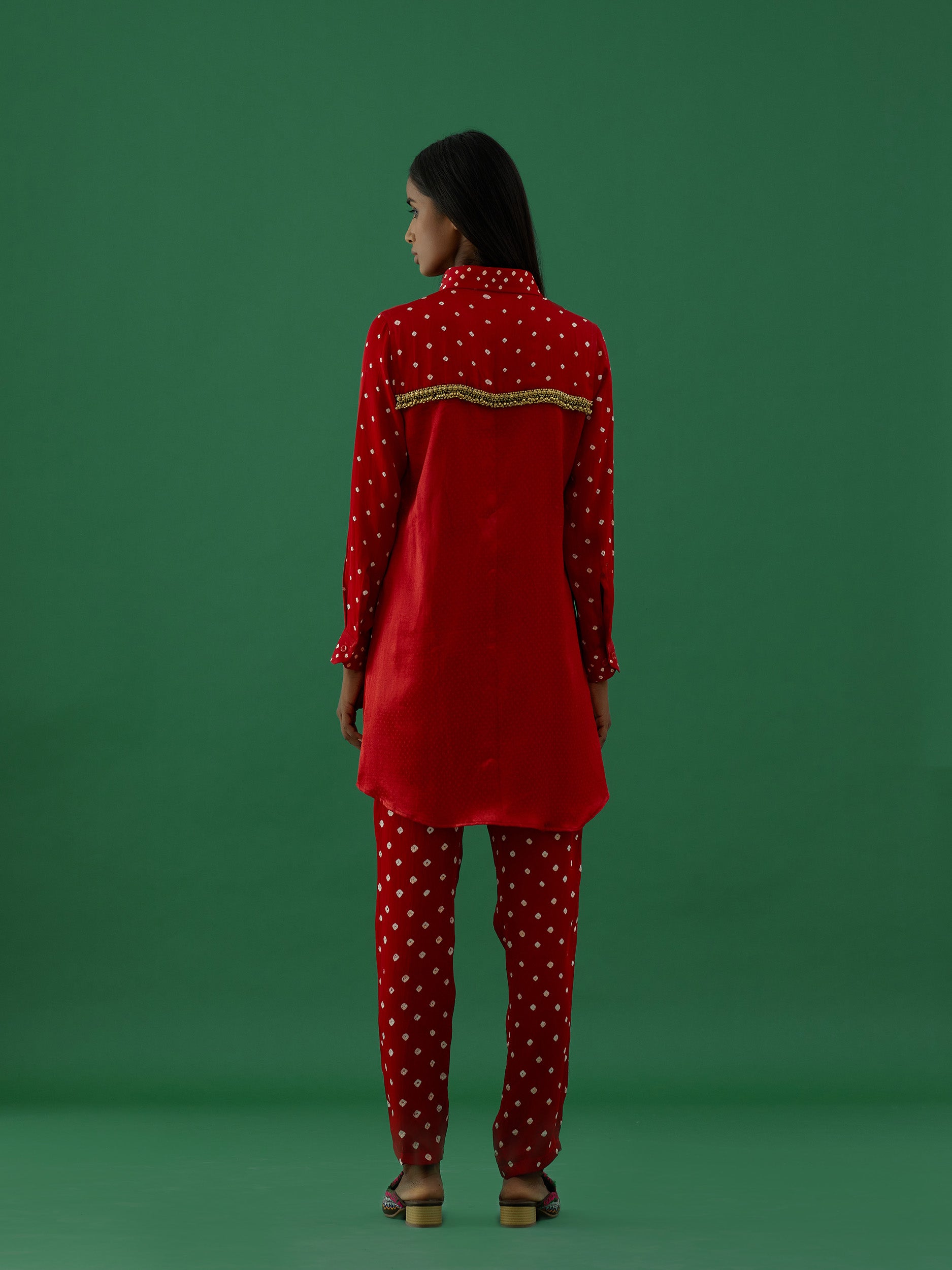 Apurva - Red Co-ords Set - 5elements