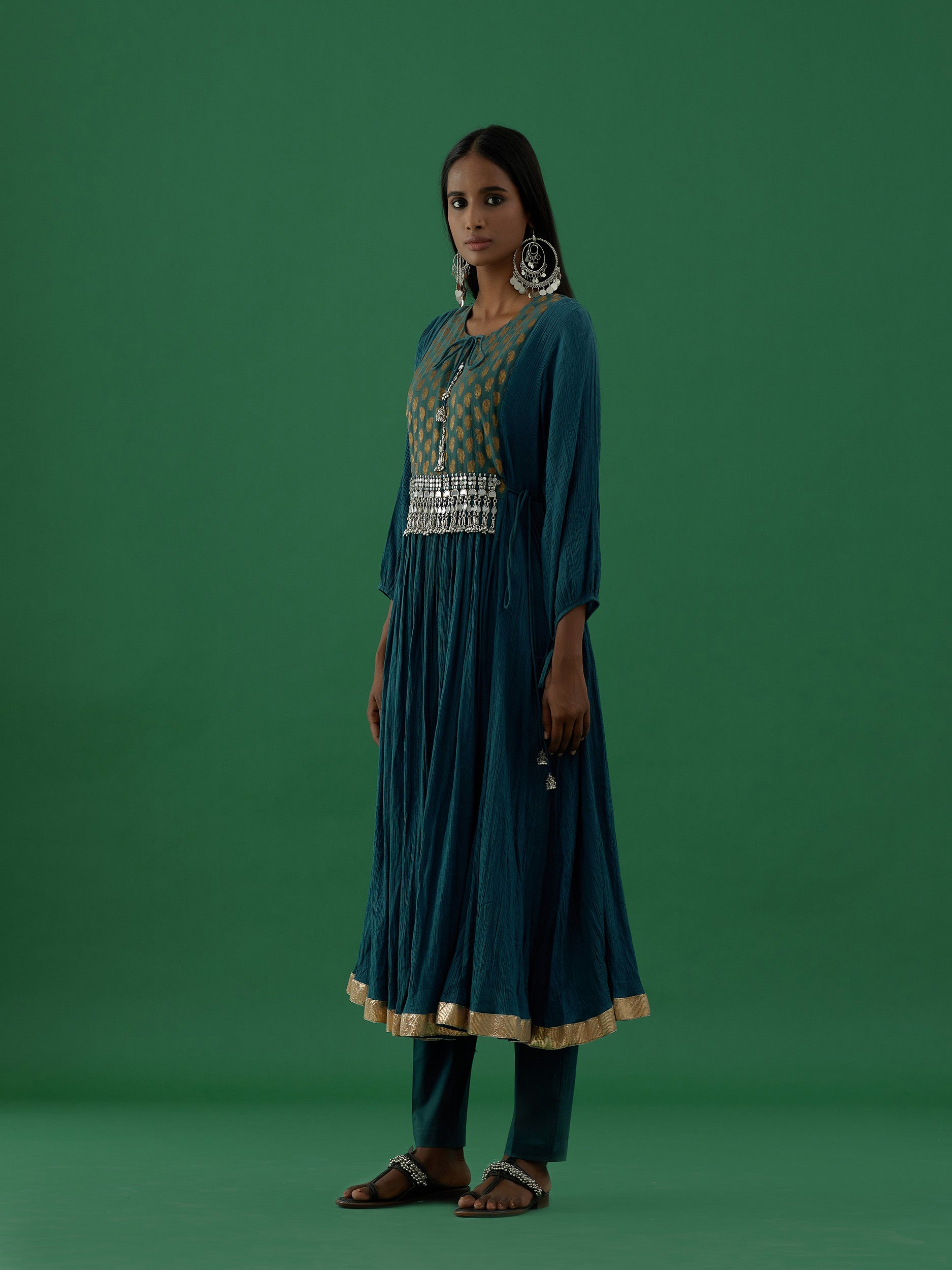 Adhira - Blue kurta Set - 5elements