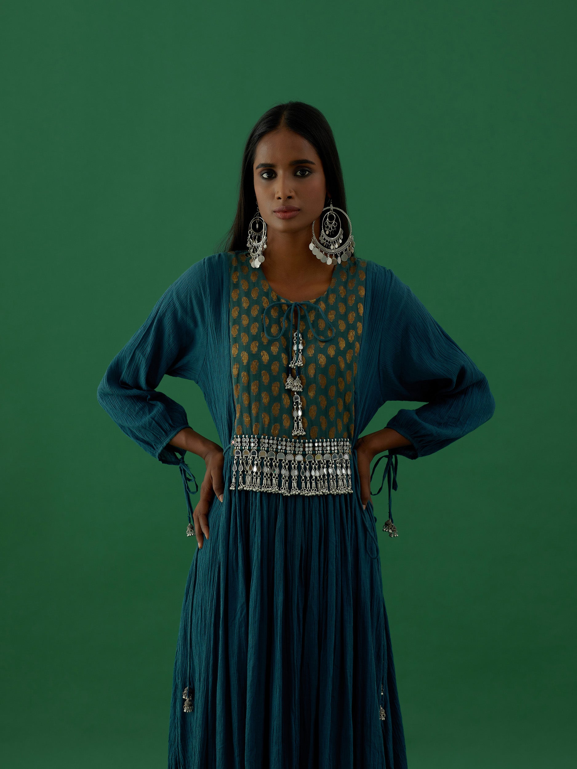 Adhira - Blue kurta Set - 5elements