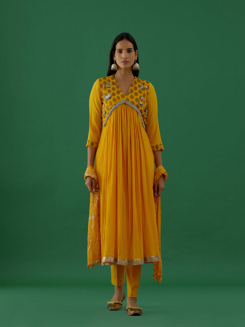 Aashvi Yellow (Kurta Set)