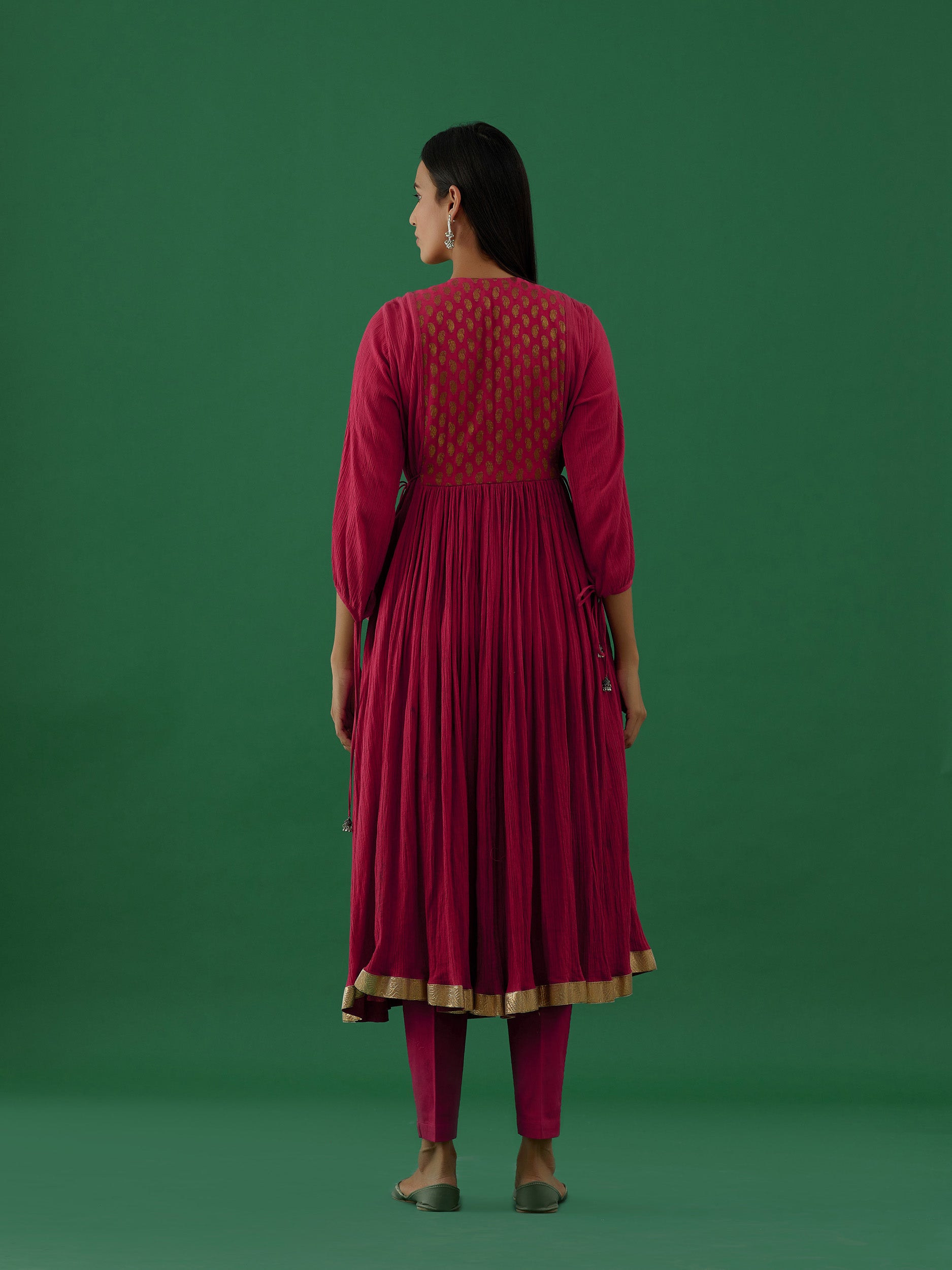 Adhira - Red kurta Set - 5elements