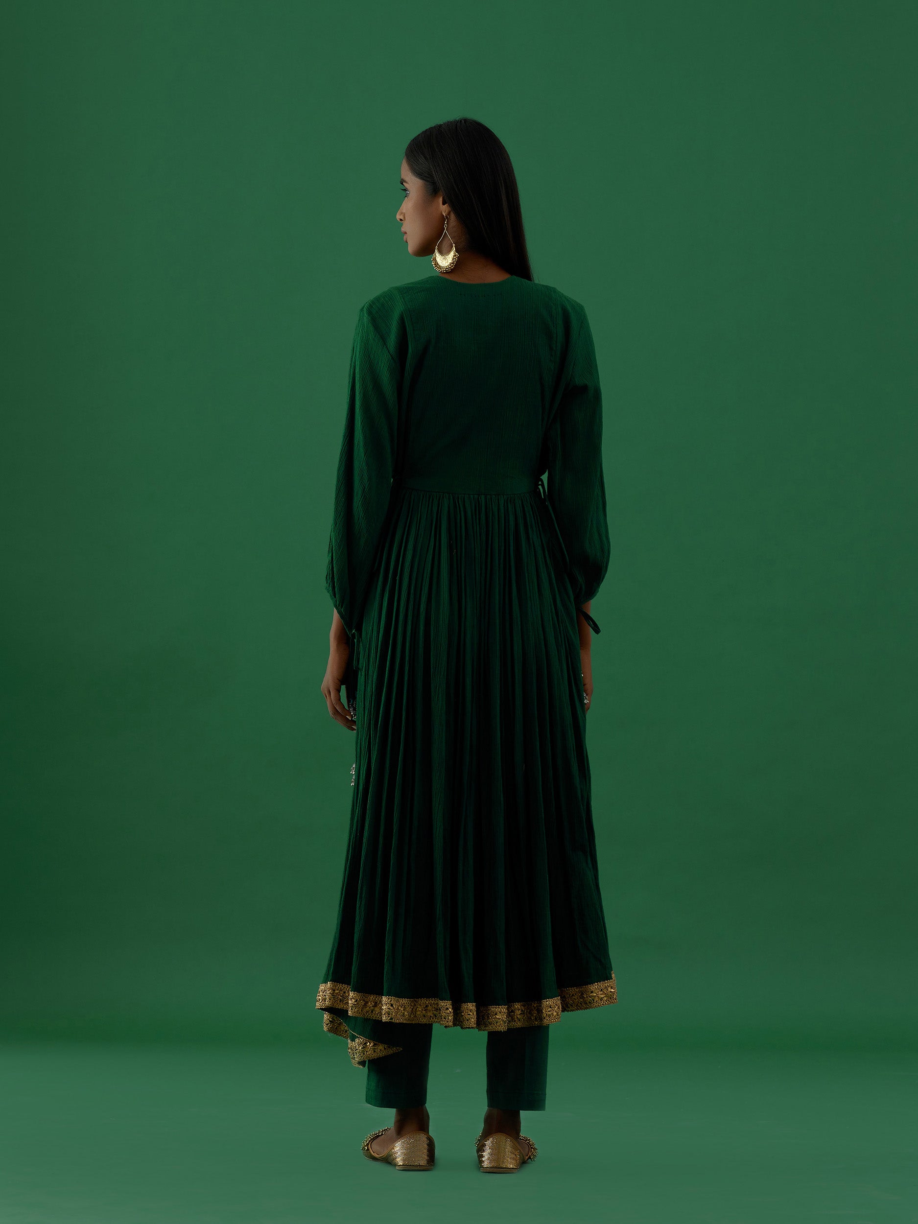 Kalindi - Green kurta Set - 5elements