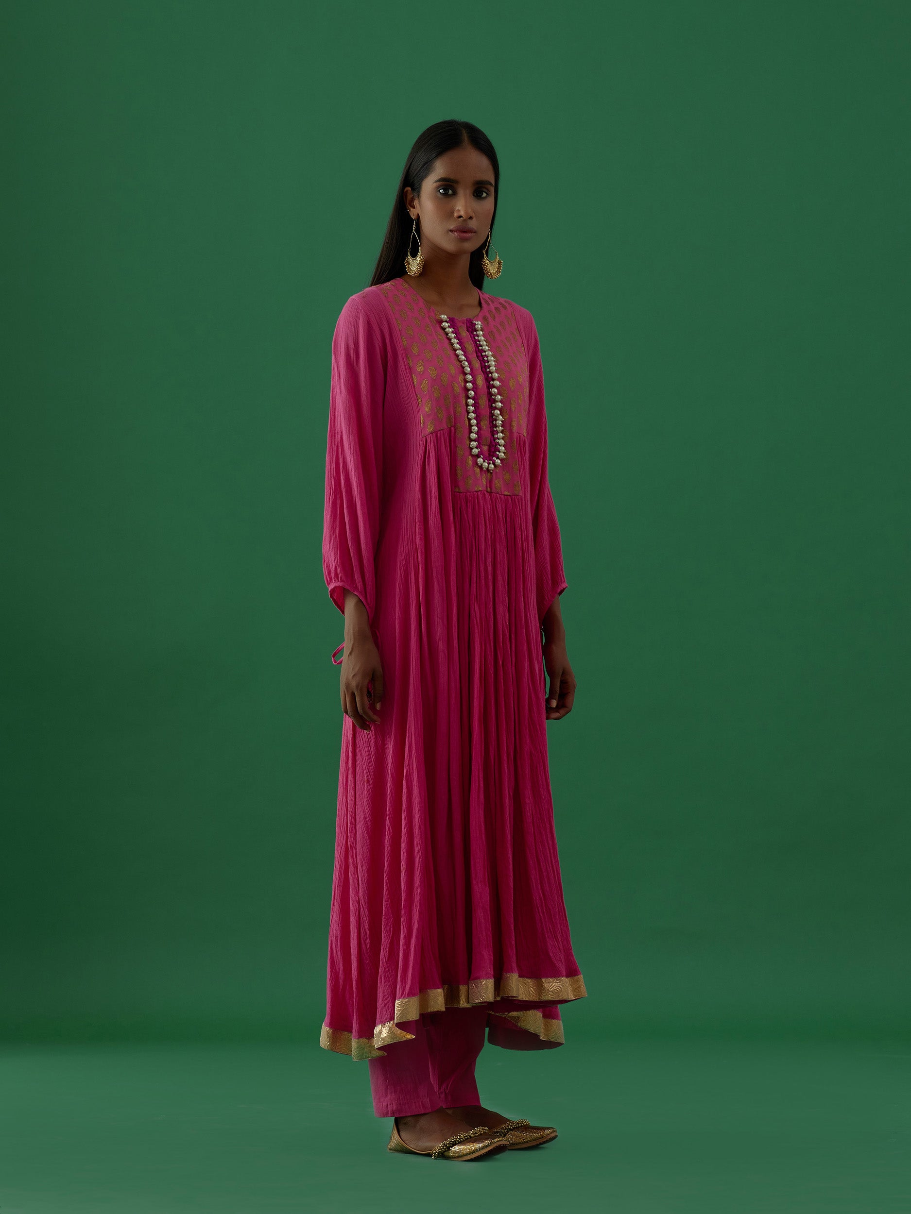 Vedapriya - Pink kurta Set - 5elements