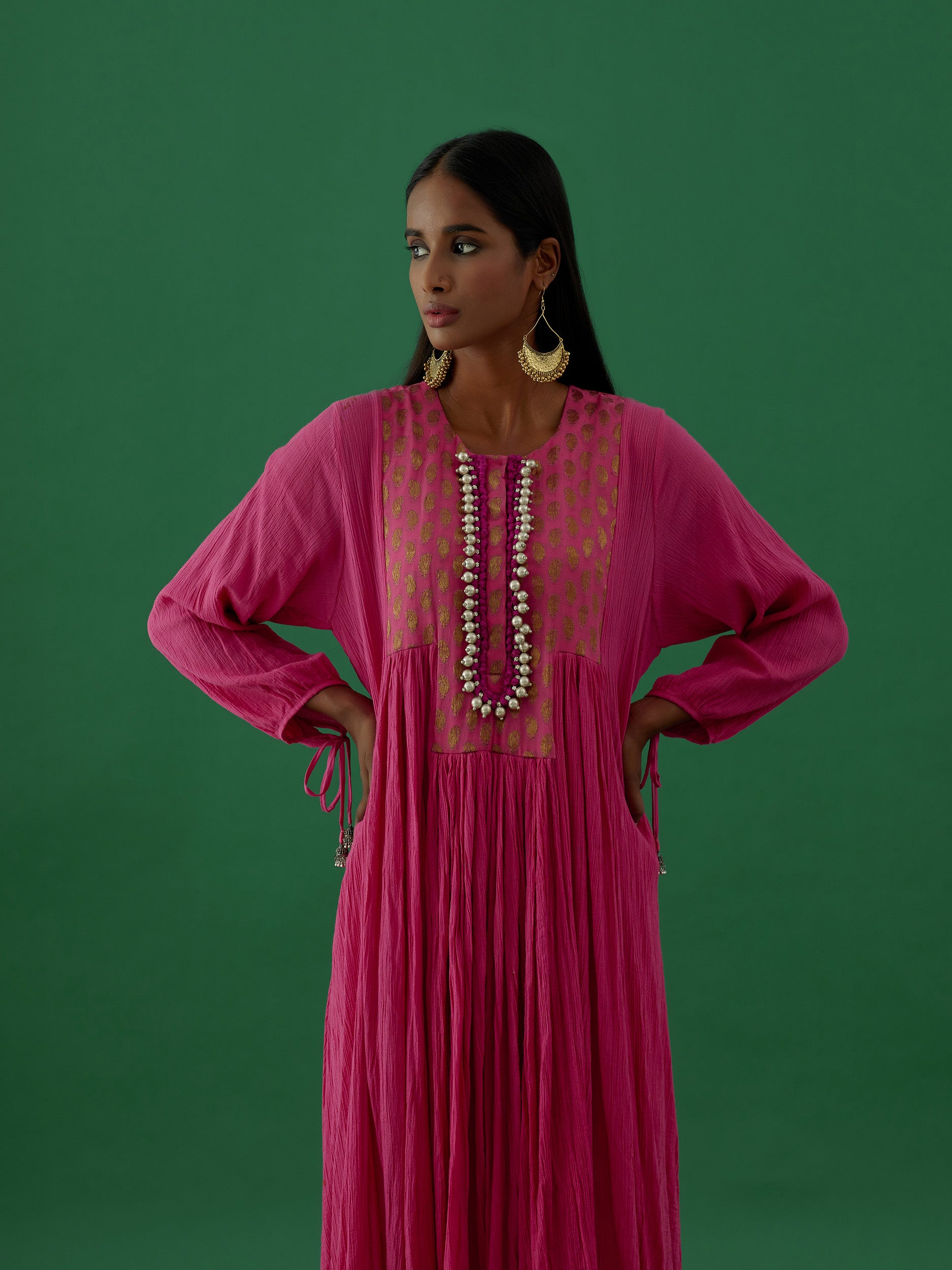 Vedapriya - Pink kurta Set - 5elements