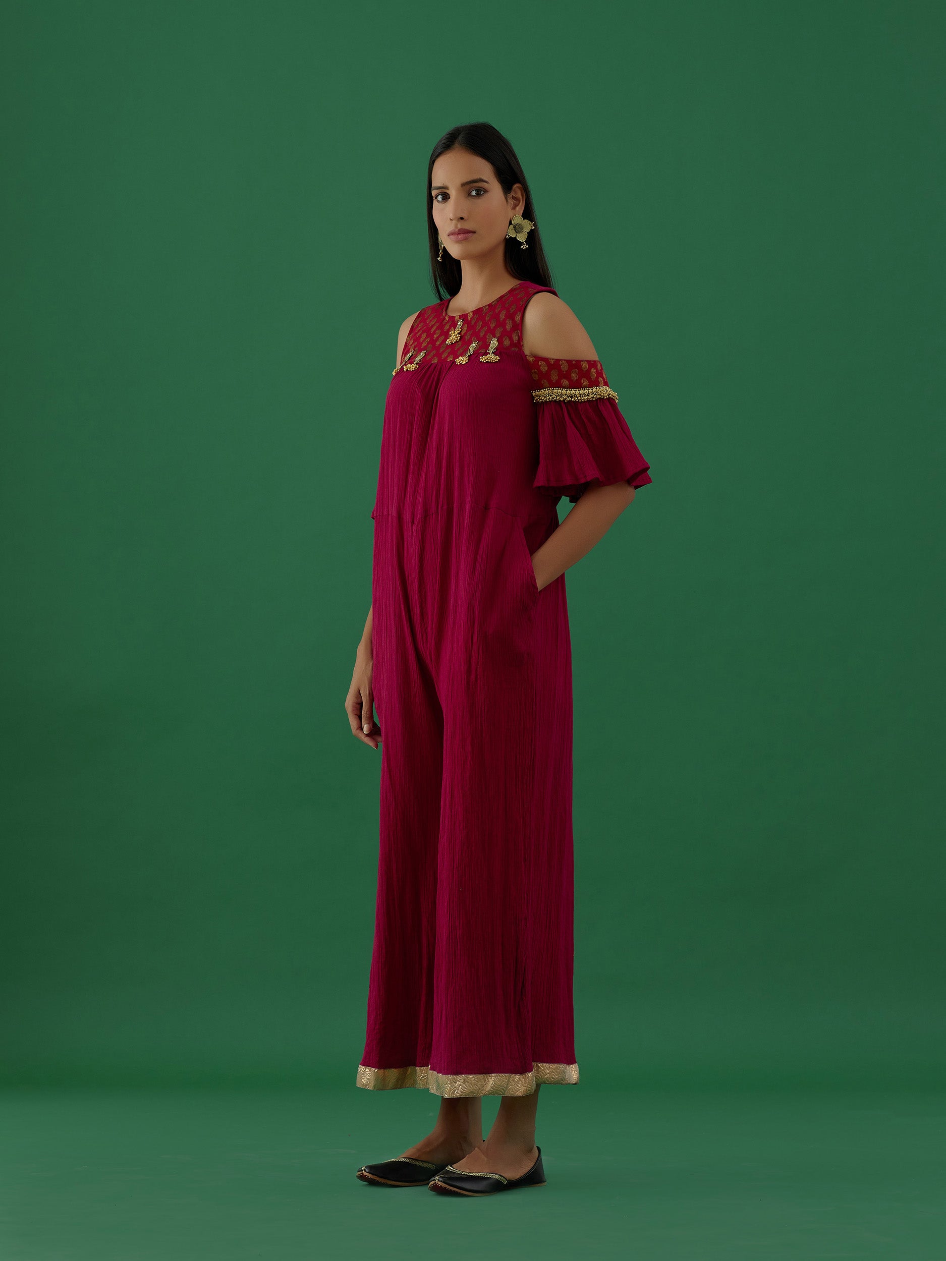 Aparajita - Red (Jumpsuit) - 5elements