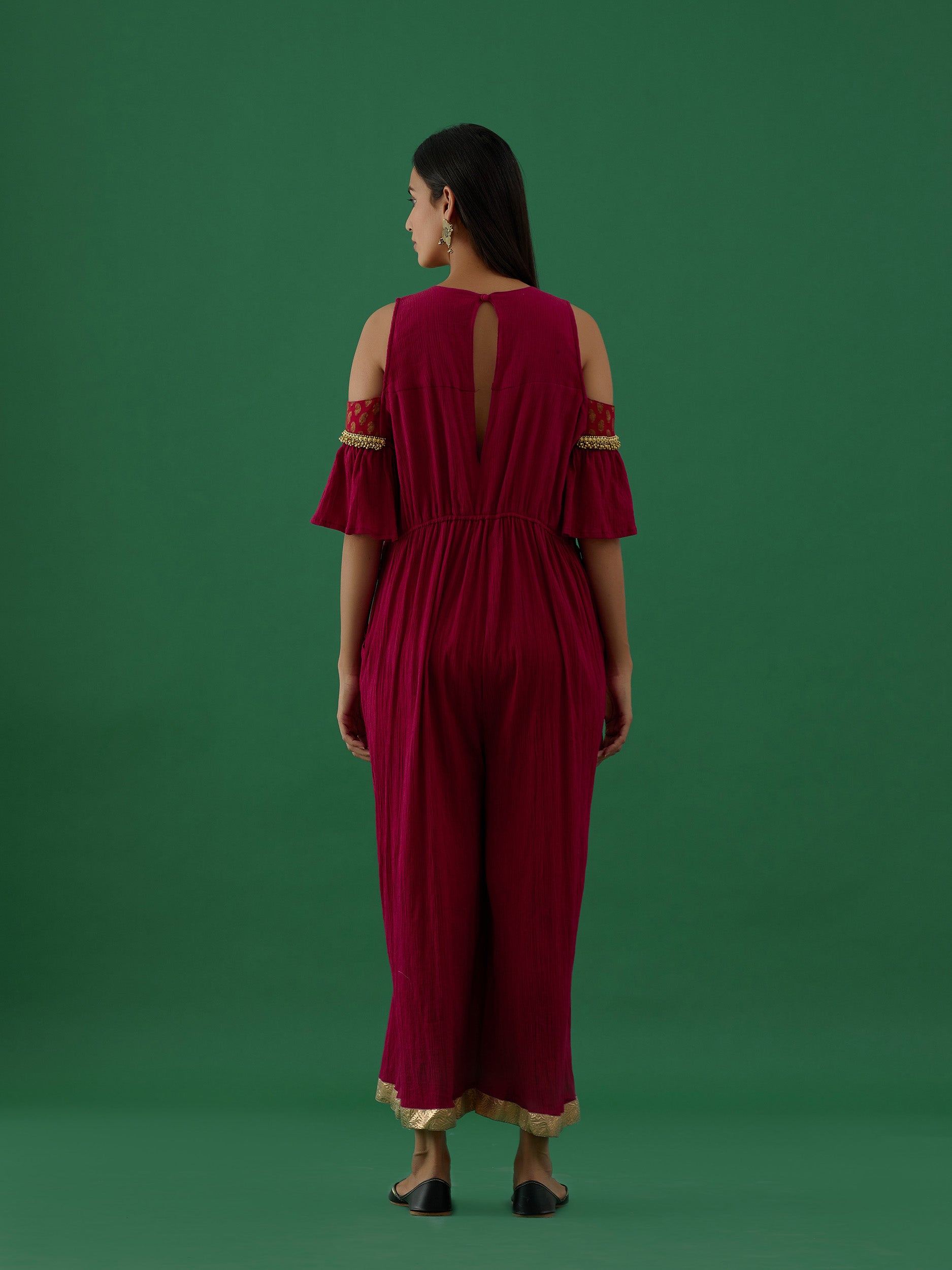 Aparajita - Red (Jumpsuit) - 5elements