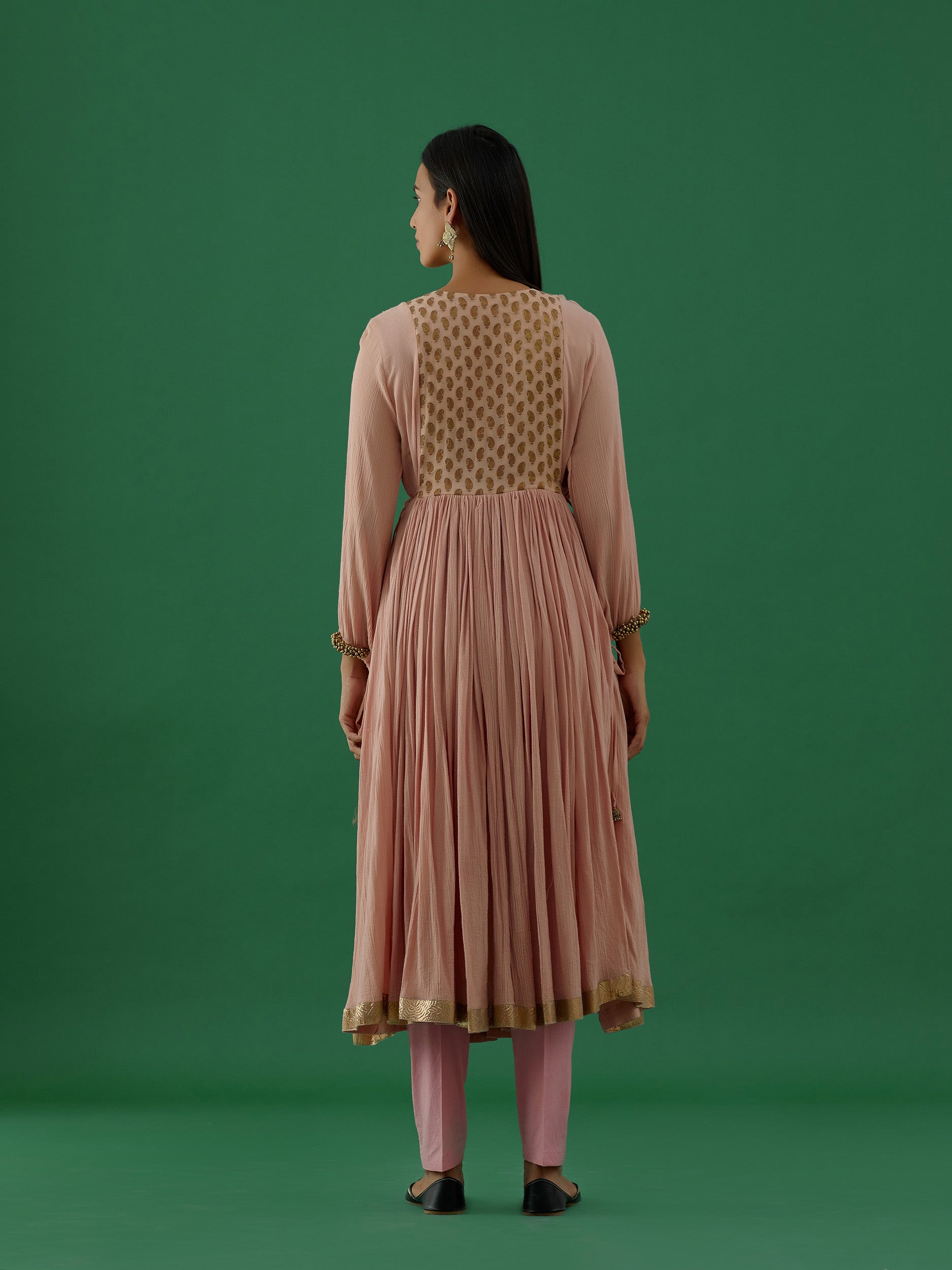 Adhira - Baby Pink kurta Set - 5elements