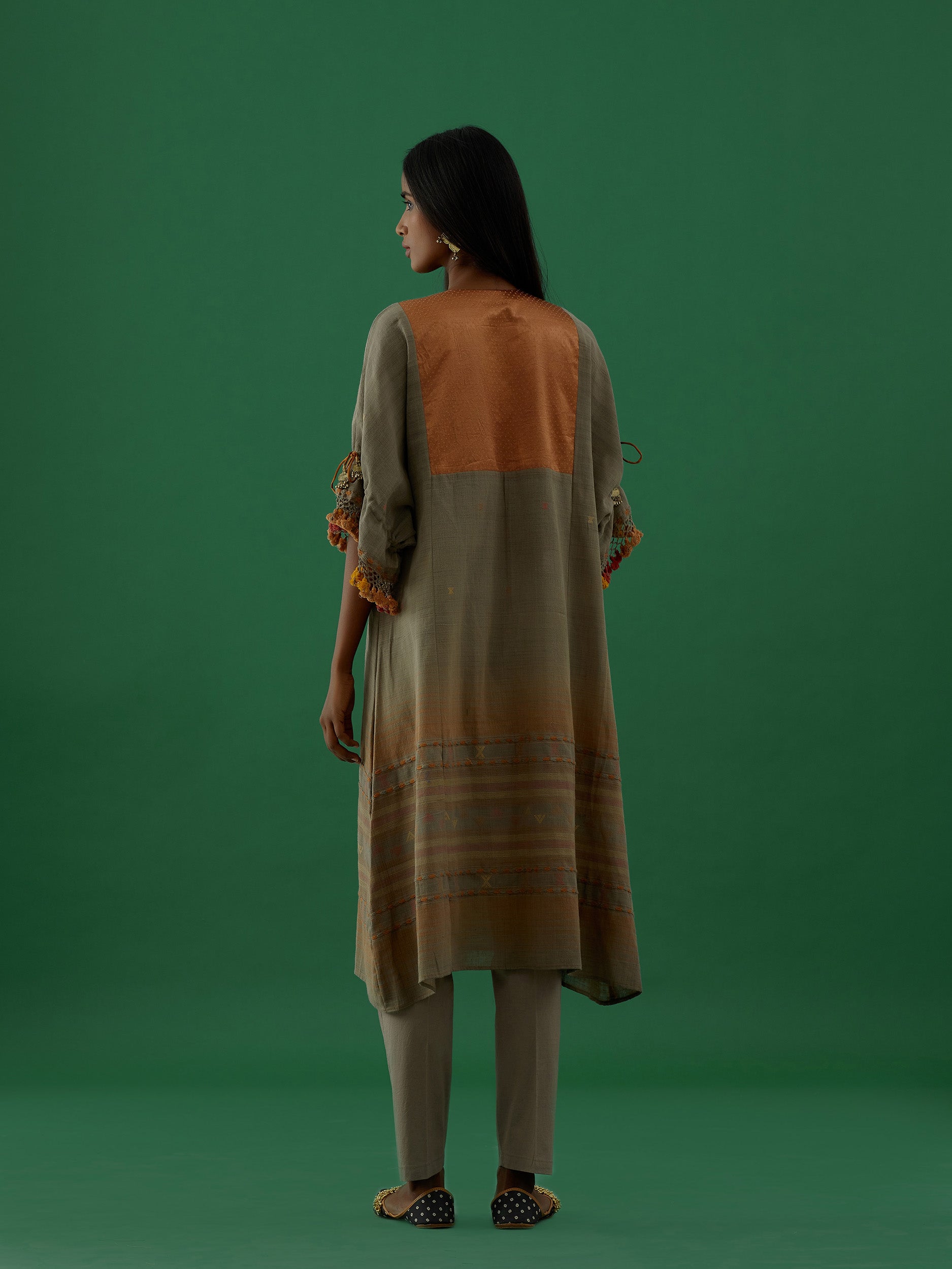 Ridika Ivory Multi Tassels Tunic With Pant Sets - 5elements