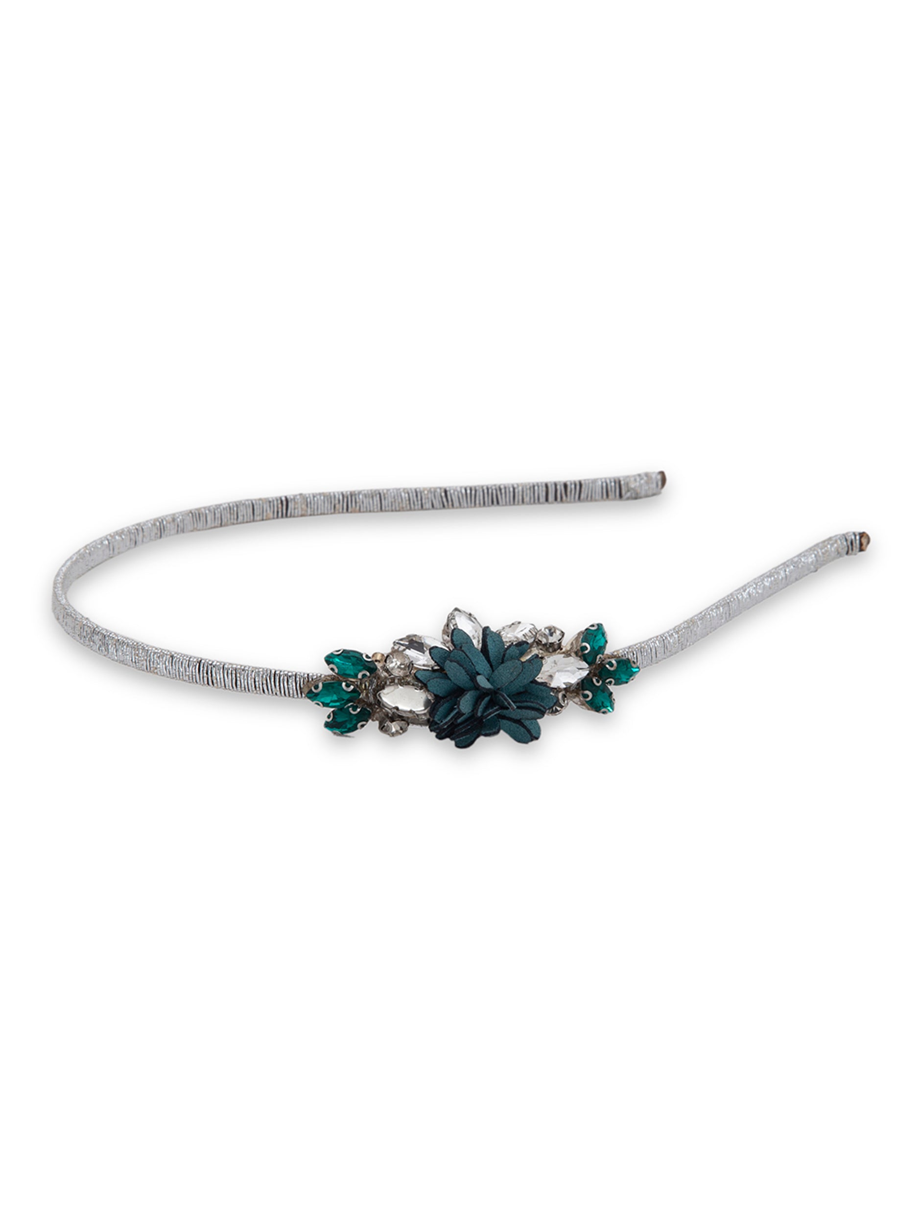 Floral With Kundan Studded Hairband - 5elements