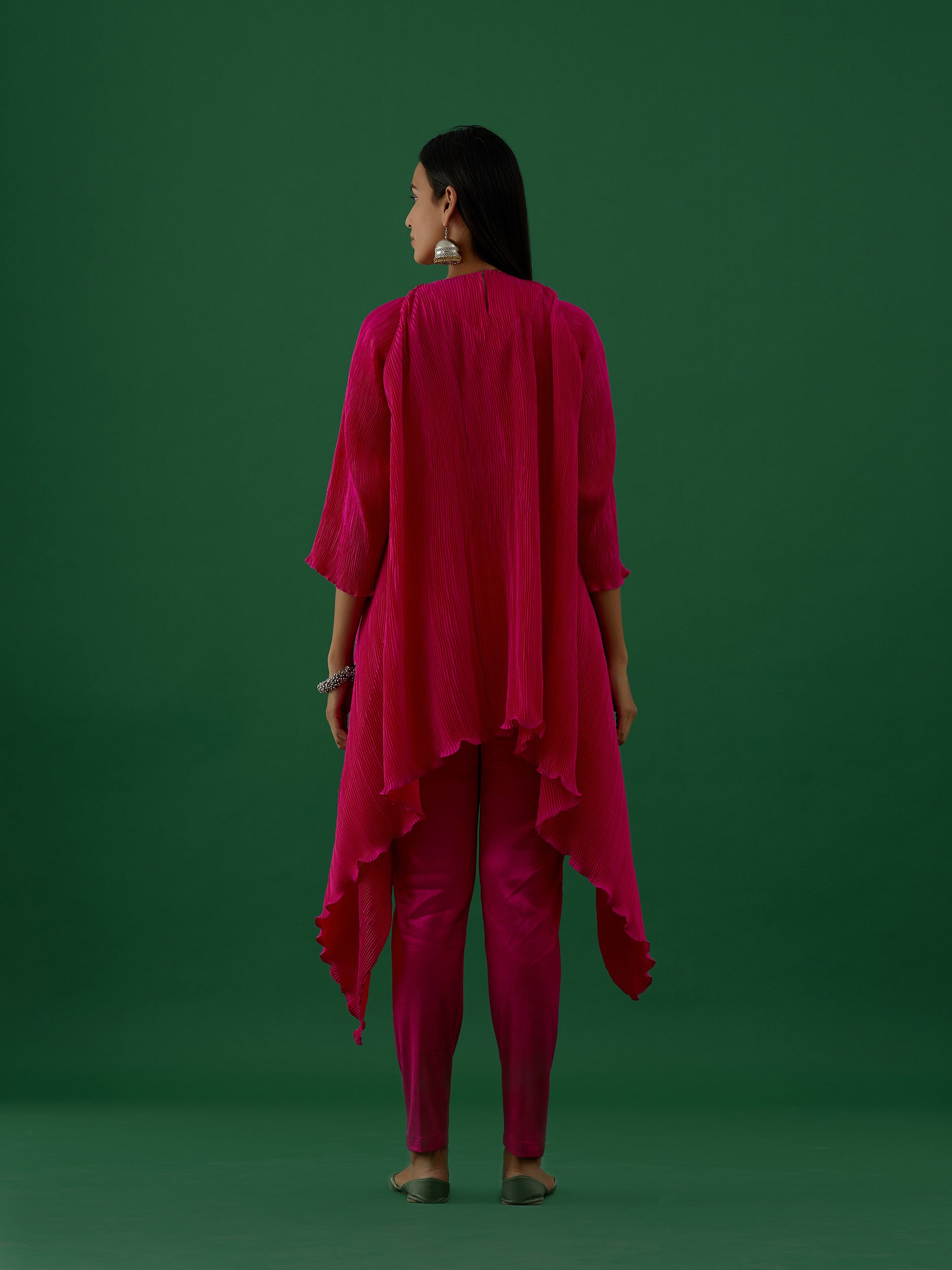 Fuchsia Embellished Tunic Set - 5elements