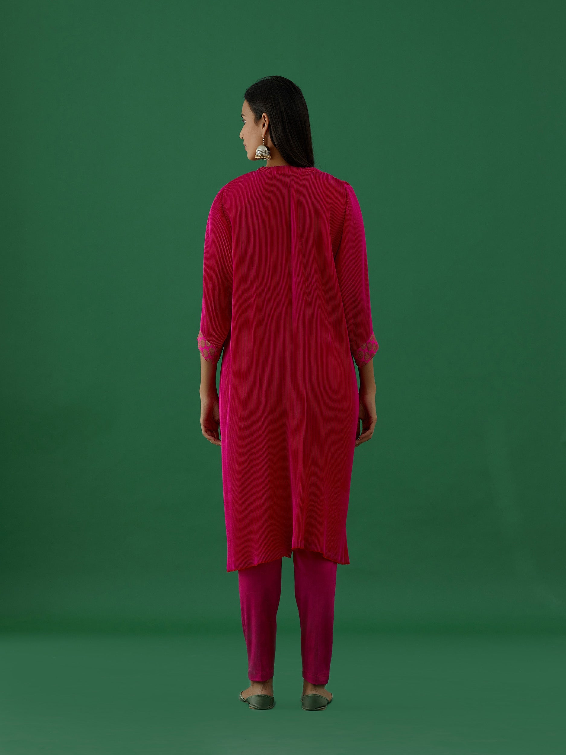Ditya - Hot Pink kurta Set - 5elements