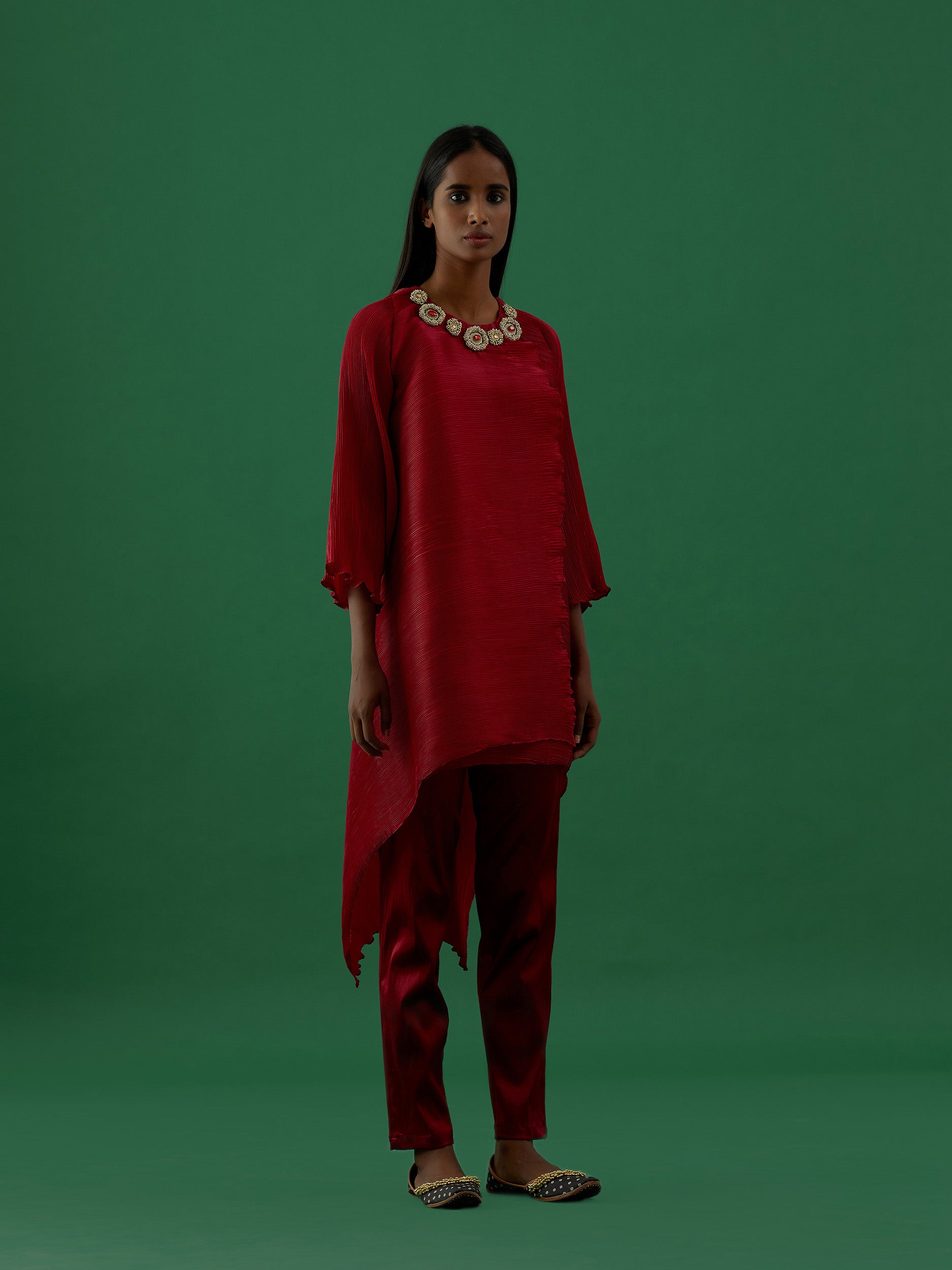 Saanvi - Maroon Top - 5elements