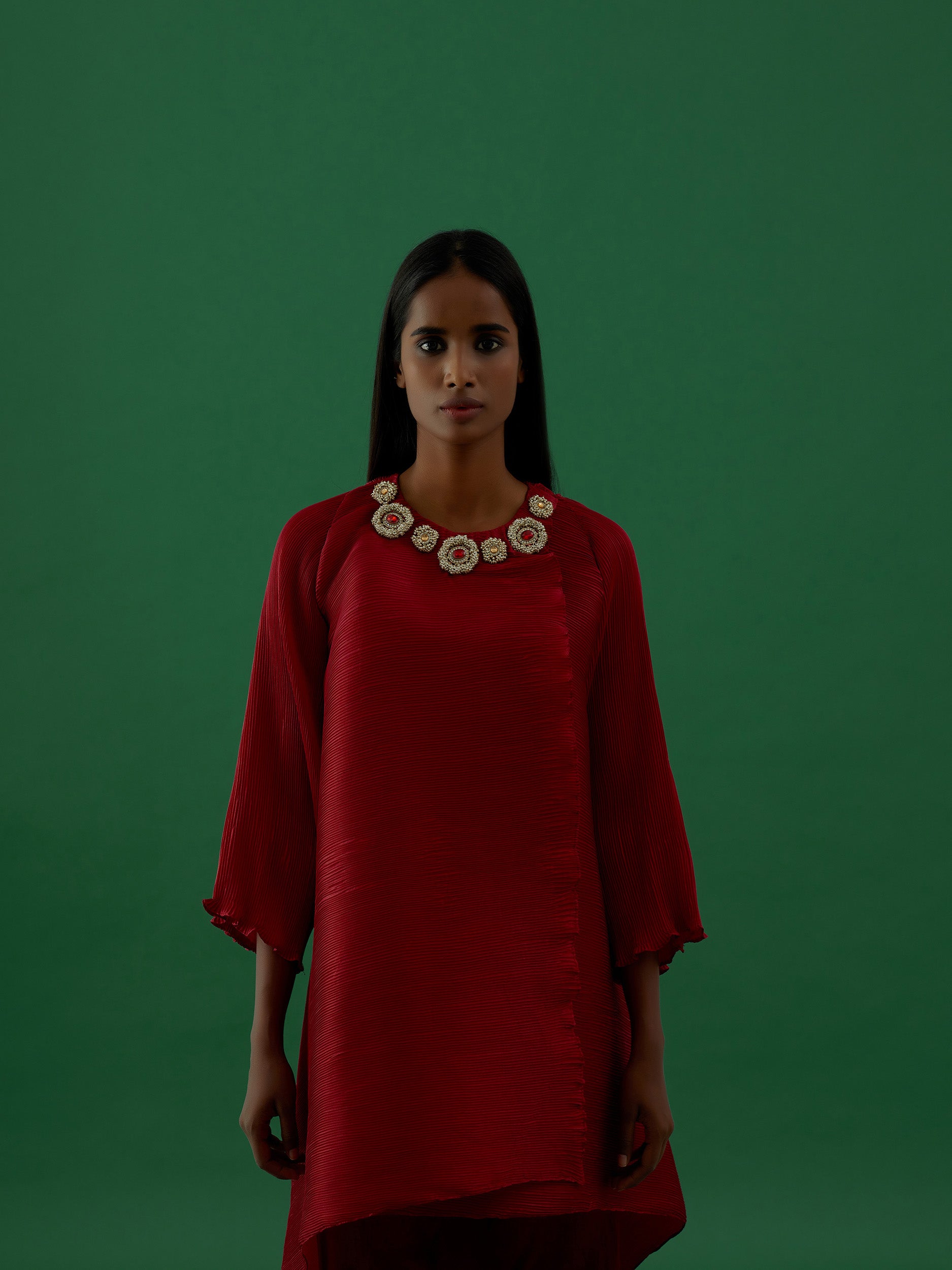 Saanvi - Maroon Top - 5elements