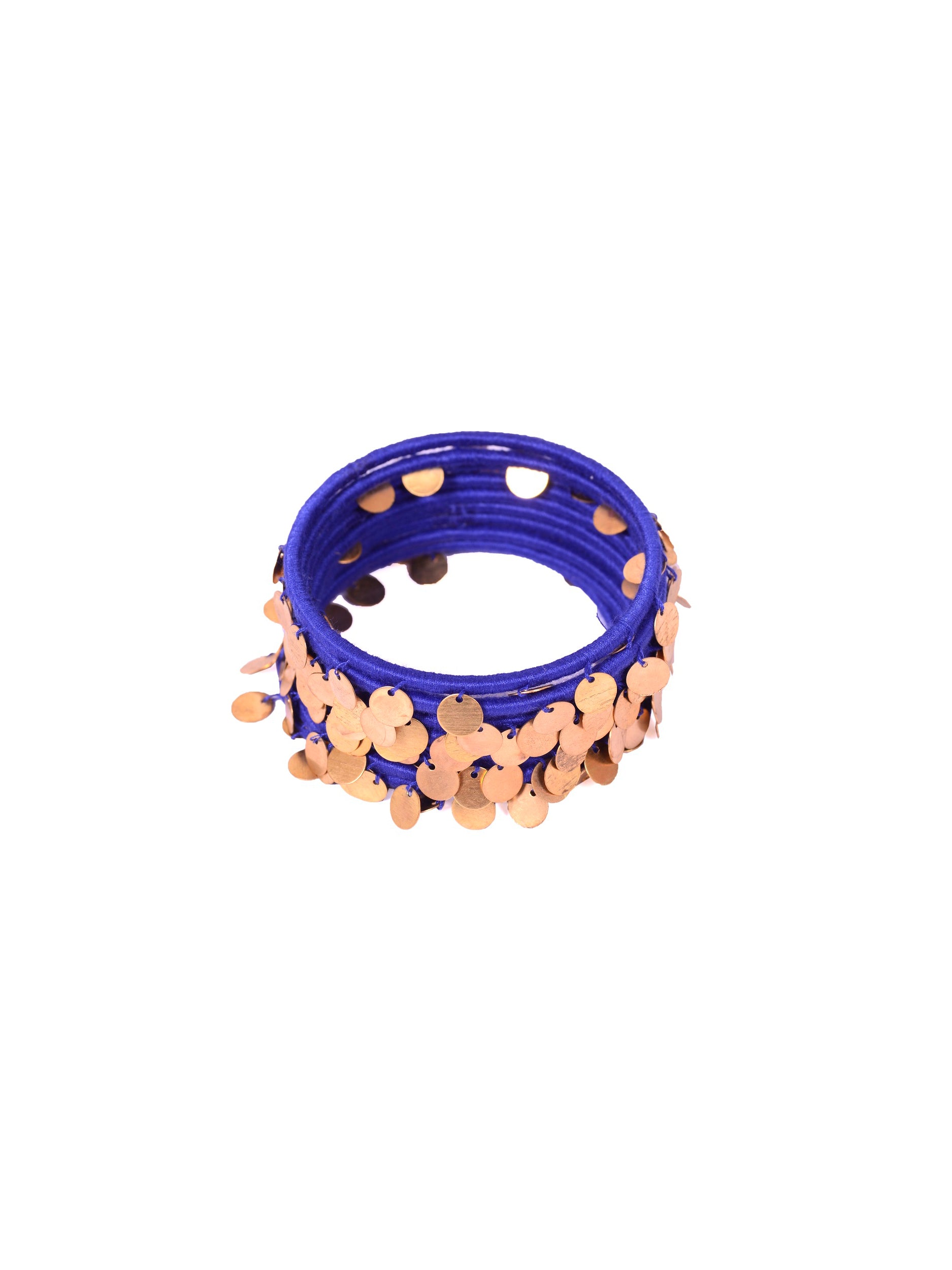 Nyara Bangle- Blue (Gold) - 5elements