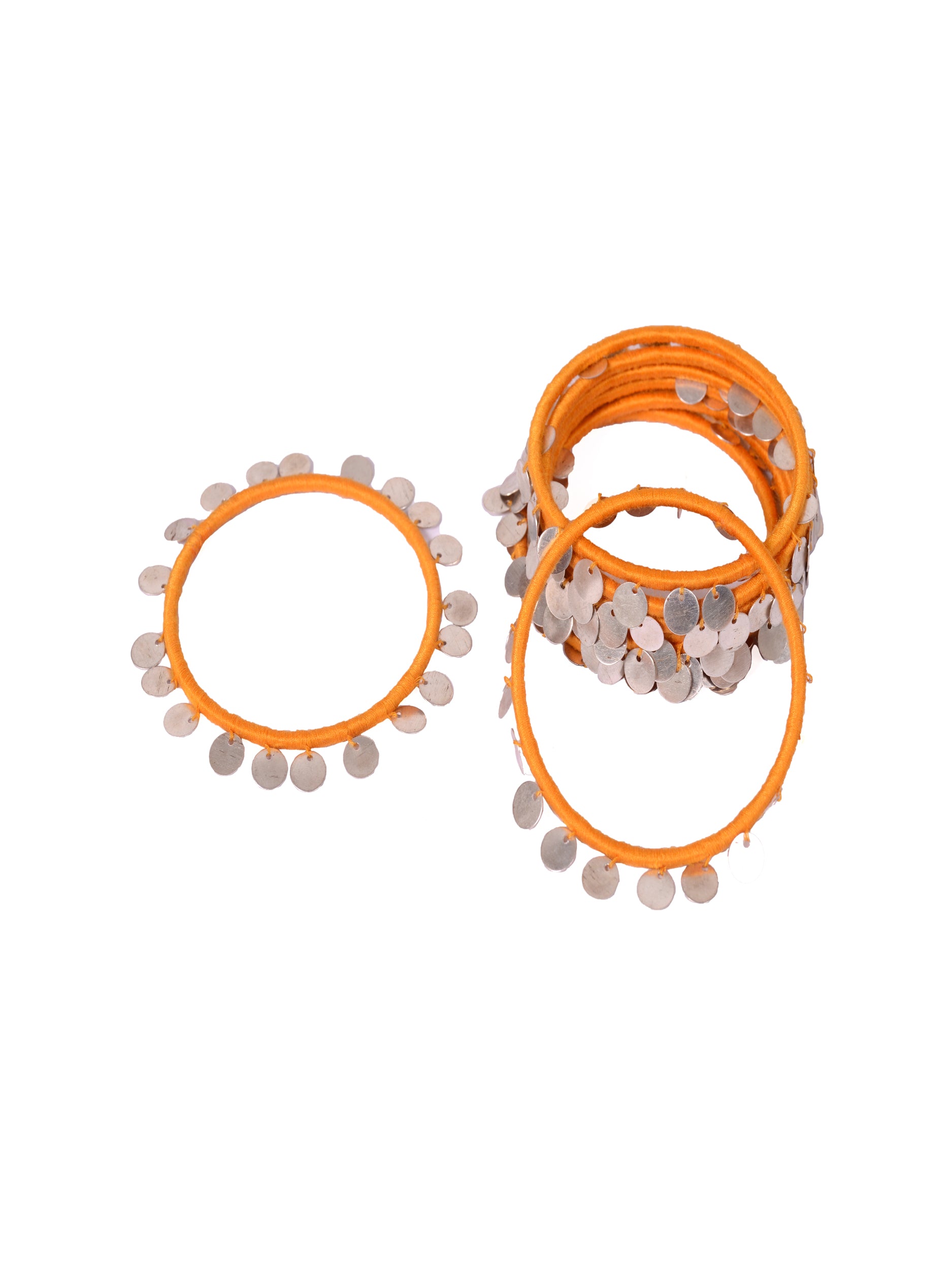 Nyara Bangle- Mustard (Silver) - 5elements