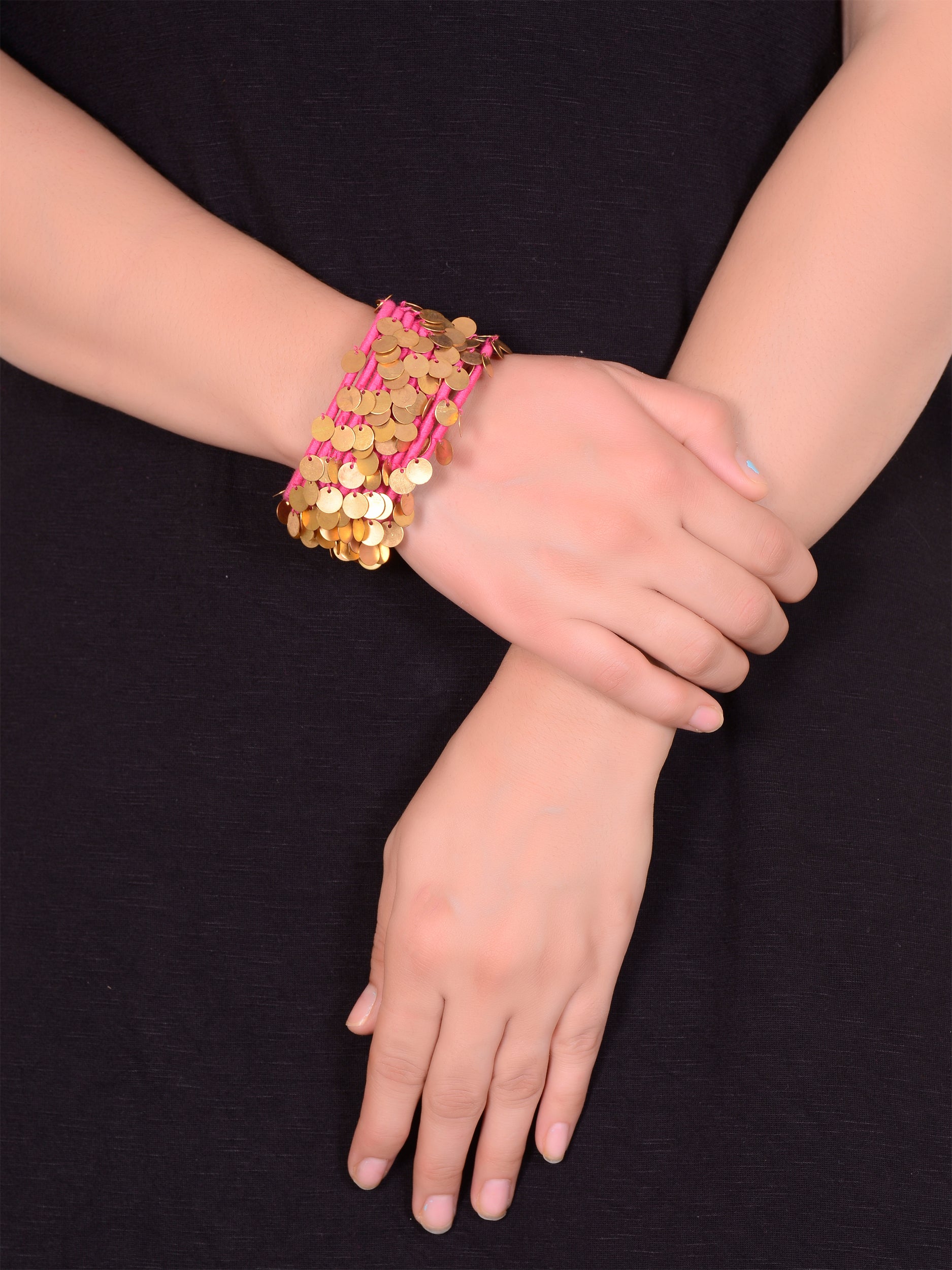 Nyara Bangle- Pink (Gold) - 5elements