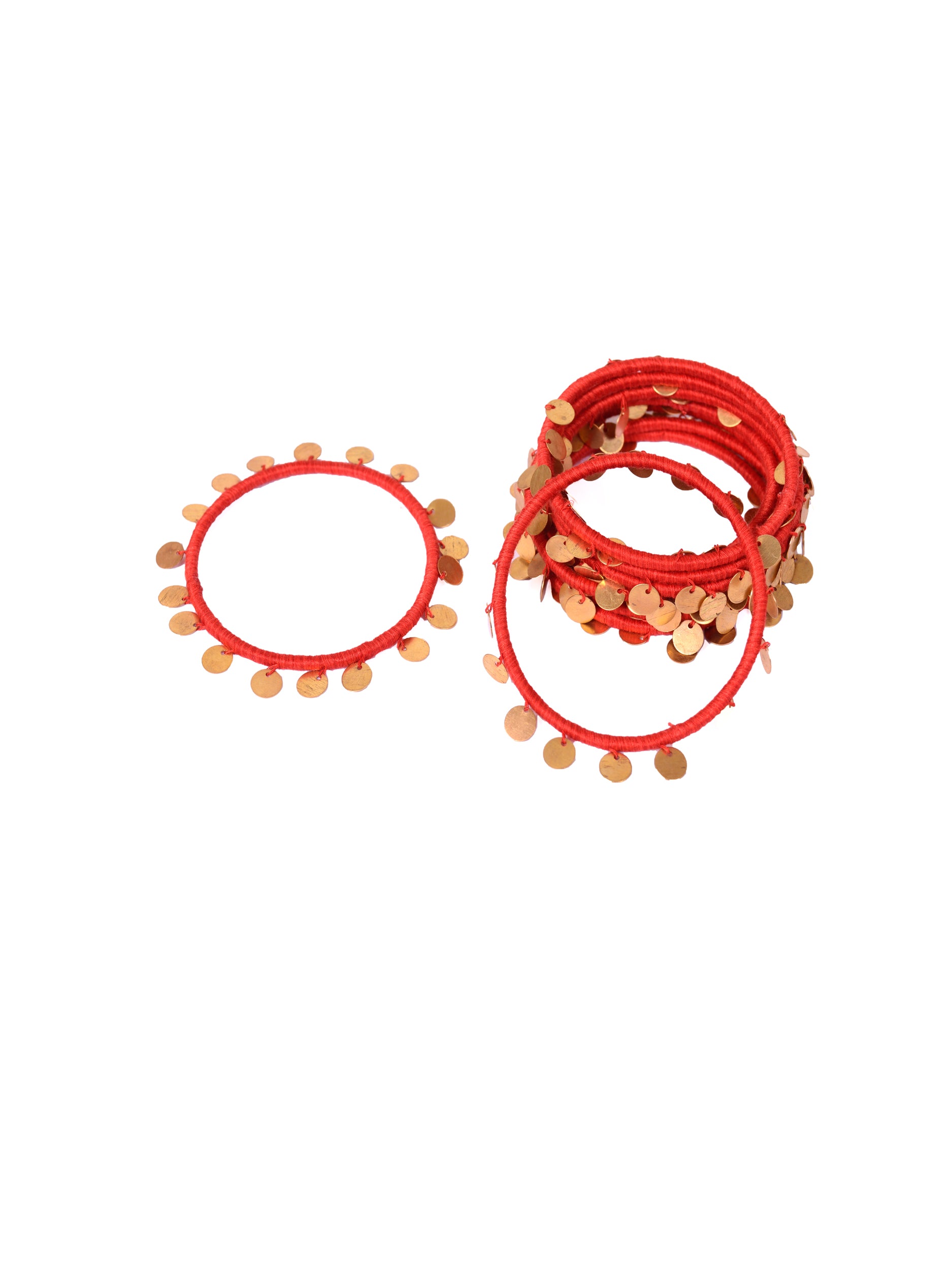 Nyara Bangle- Red (Gold) - 5elements