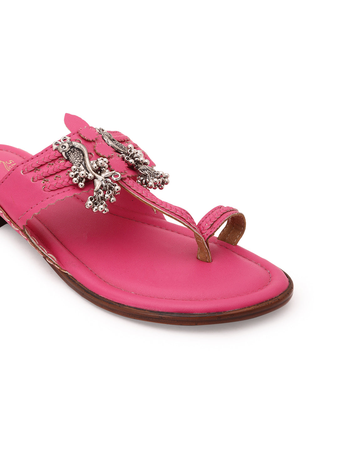 Mayoor - Pink kolhapuri 5elements
