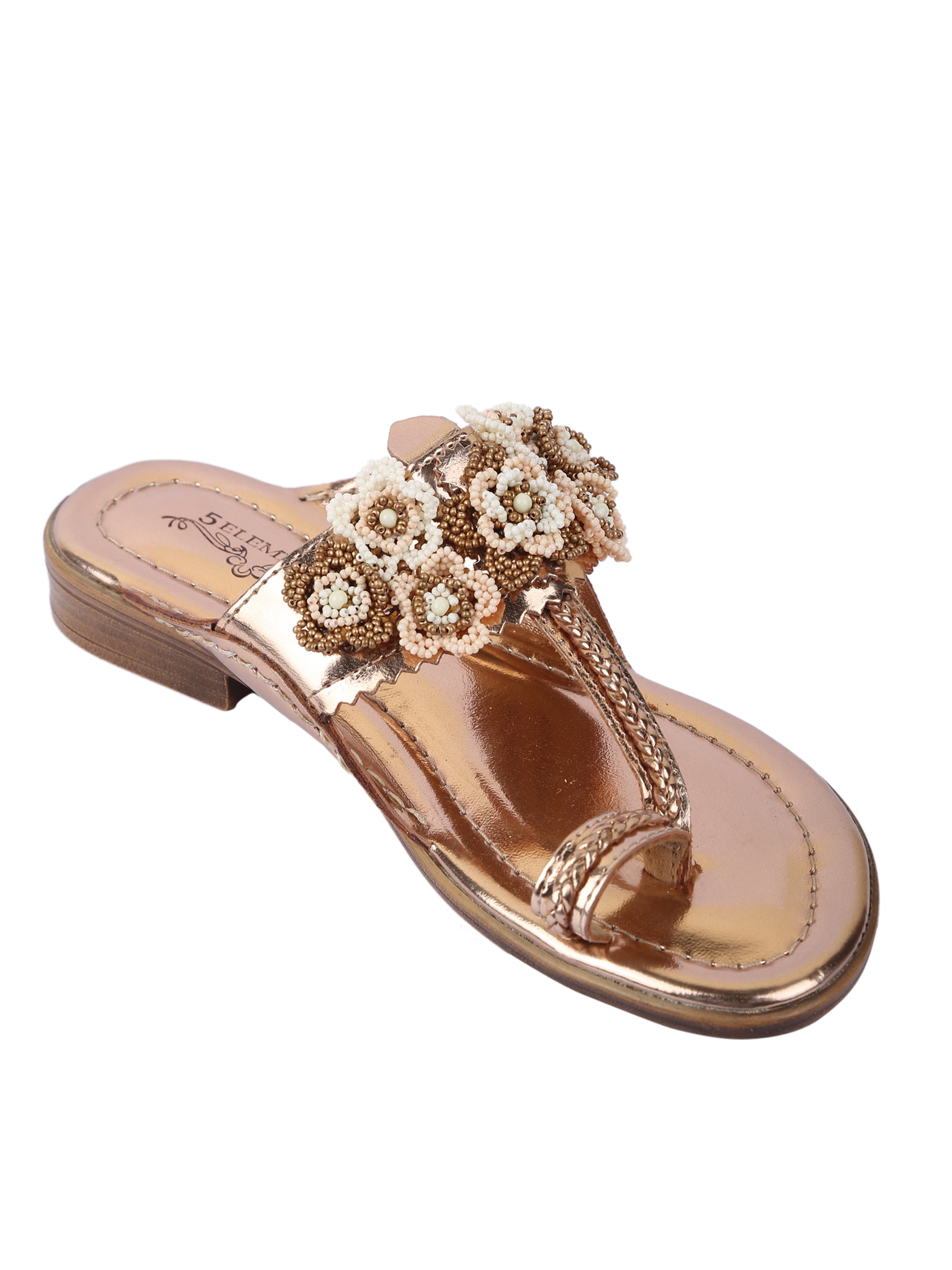 Ziba - Rosegold kolhapuri 5elements