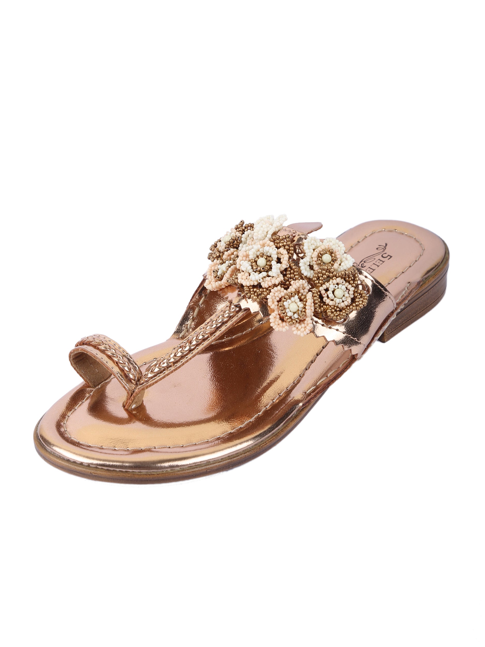 Ziba - Rosegold kolhapuri 5elements