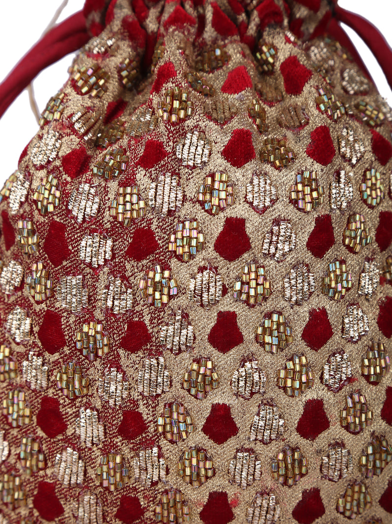 Amyra - Maroon (potli bag) 5elements