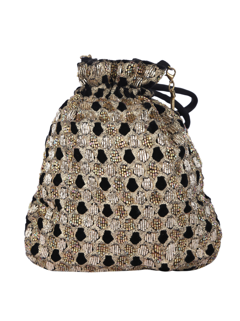 Amyra - Black (potli bag) 5elements
