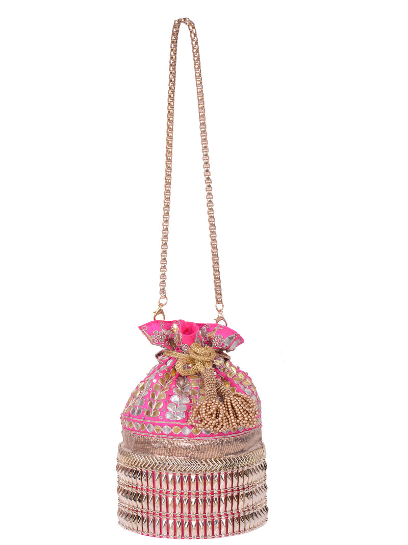 Pink Gota (potli bag) 5elements