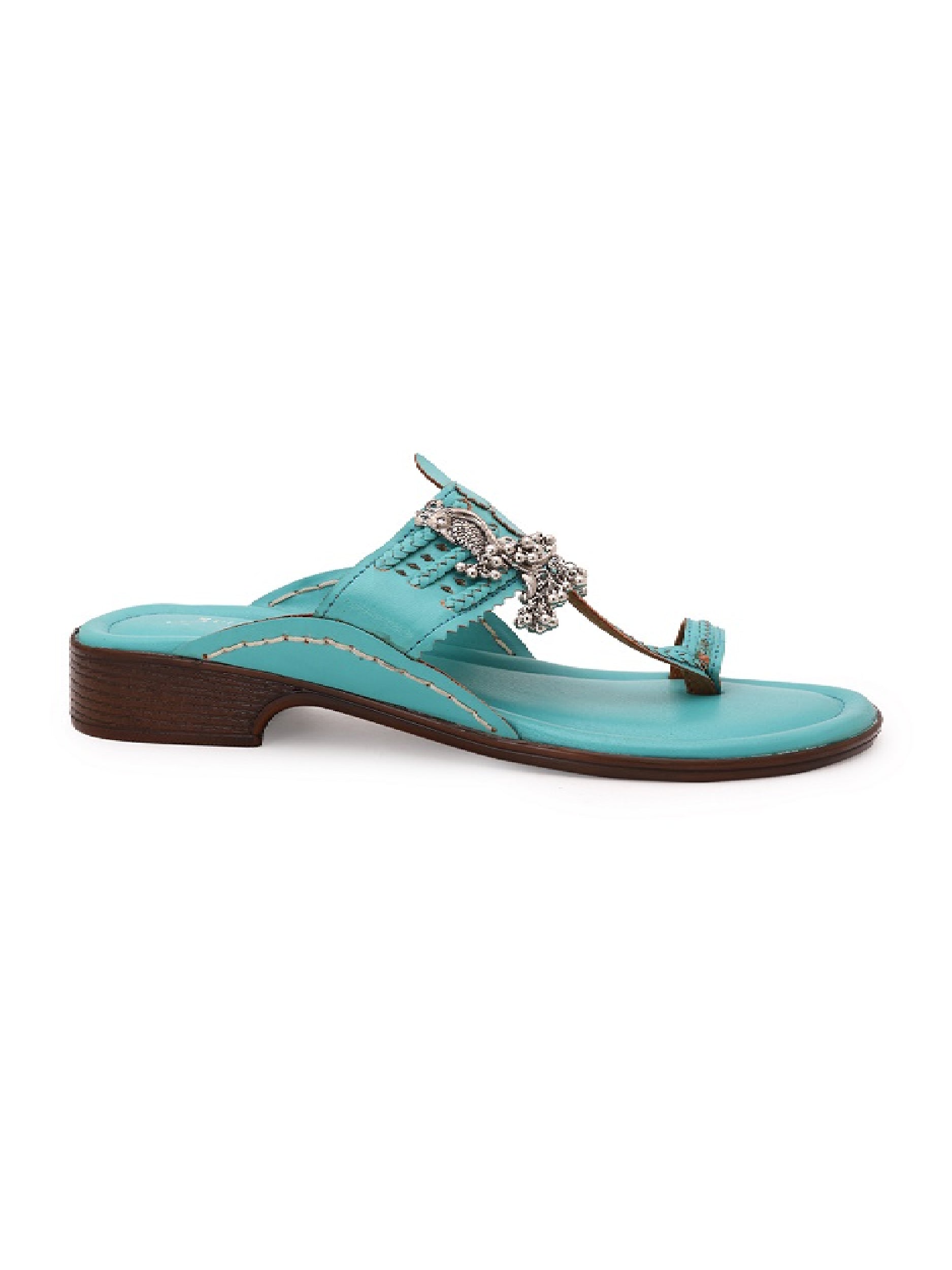 Mayoor - Turquoise kolhapuri 5elements
