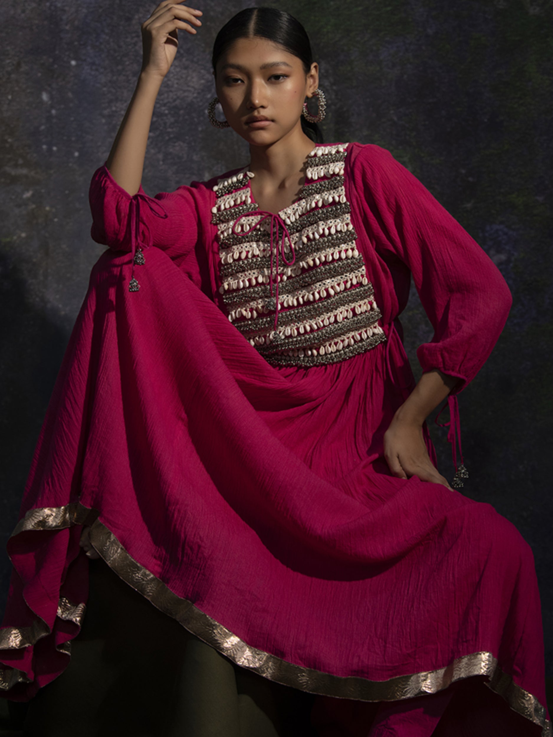 Akriti - Pink kurta Set - 5elements