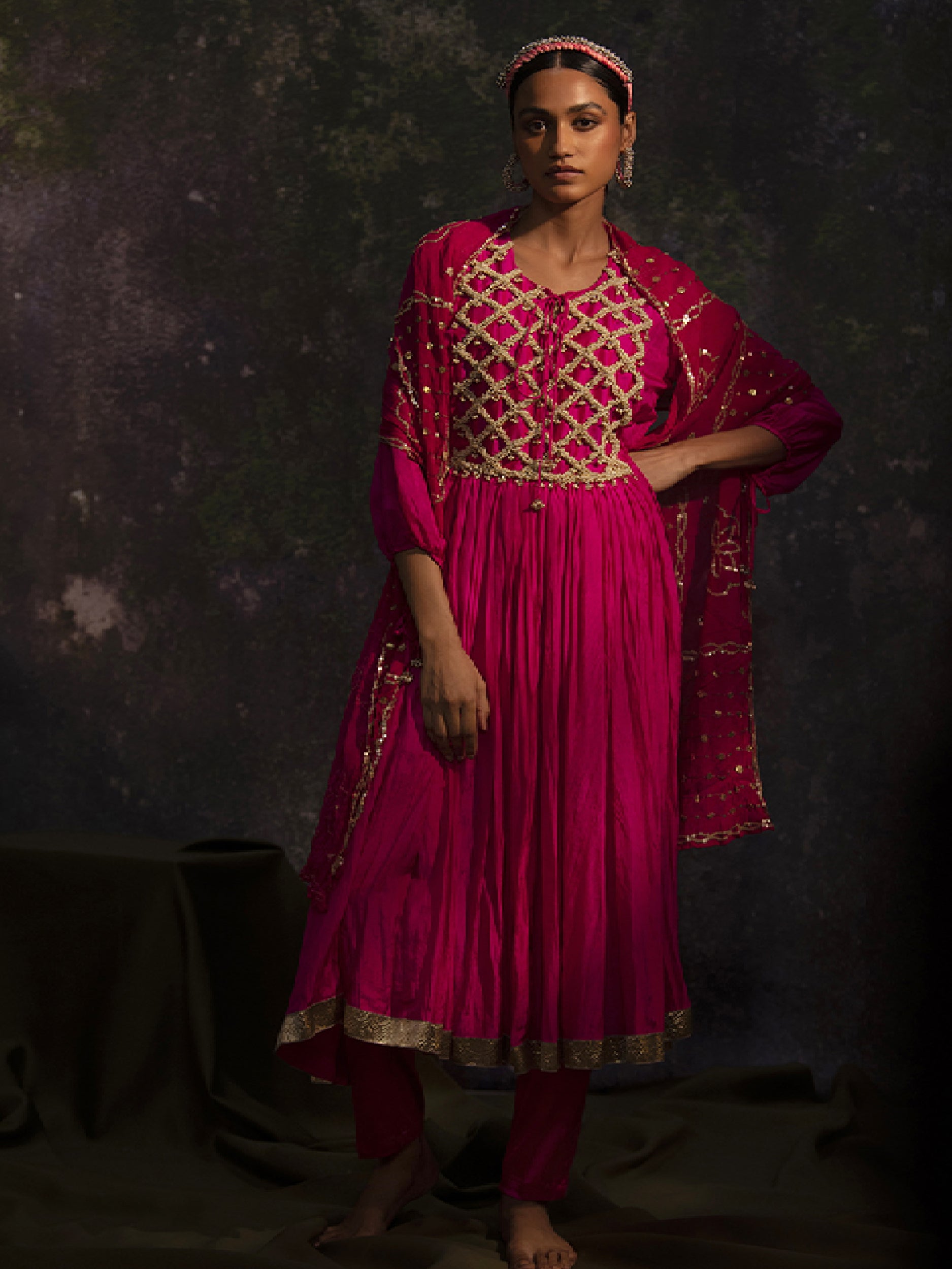 Somya - Pink kurta Set - 5elements