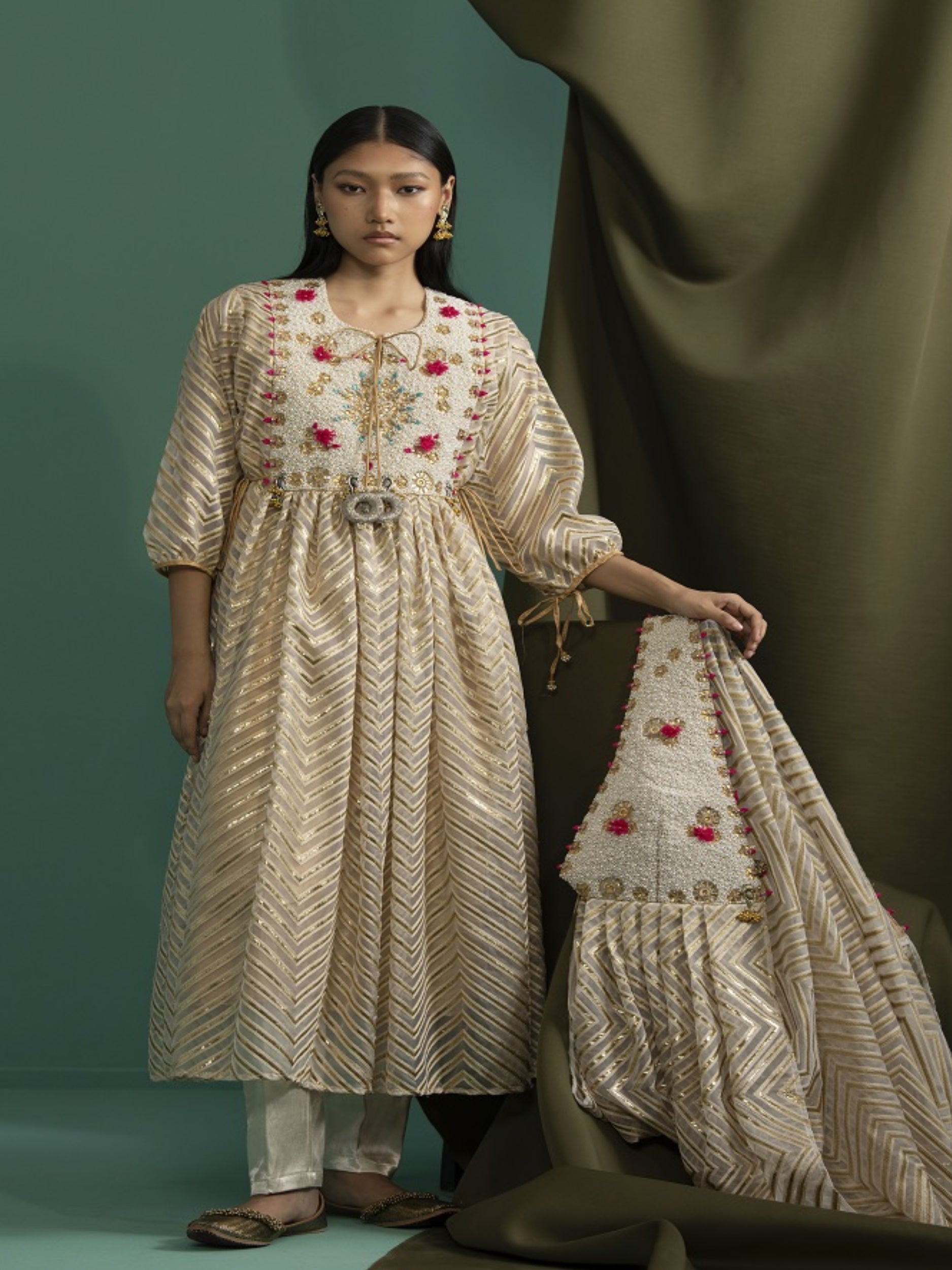 Surya - Gold kurta Set - 5elements