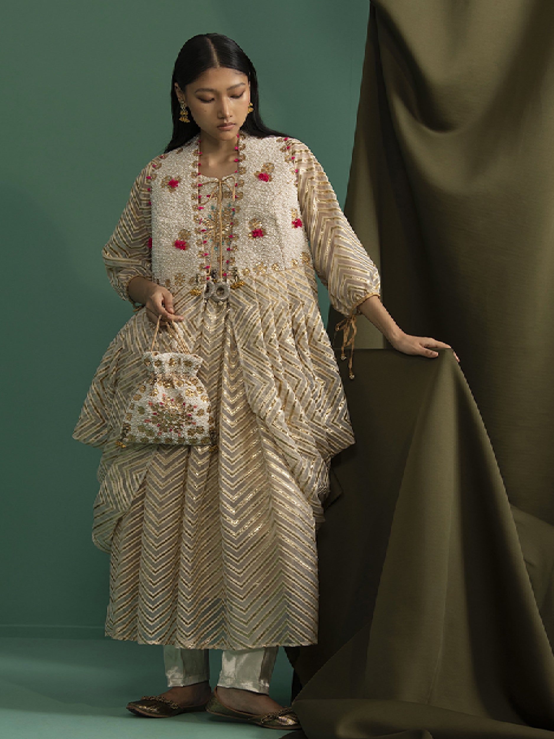 Surya - Gold kurta Set - 5elements